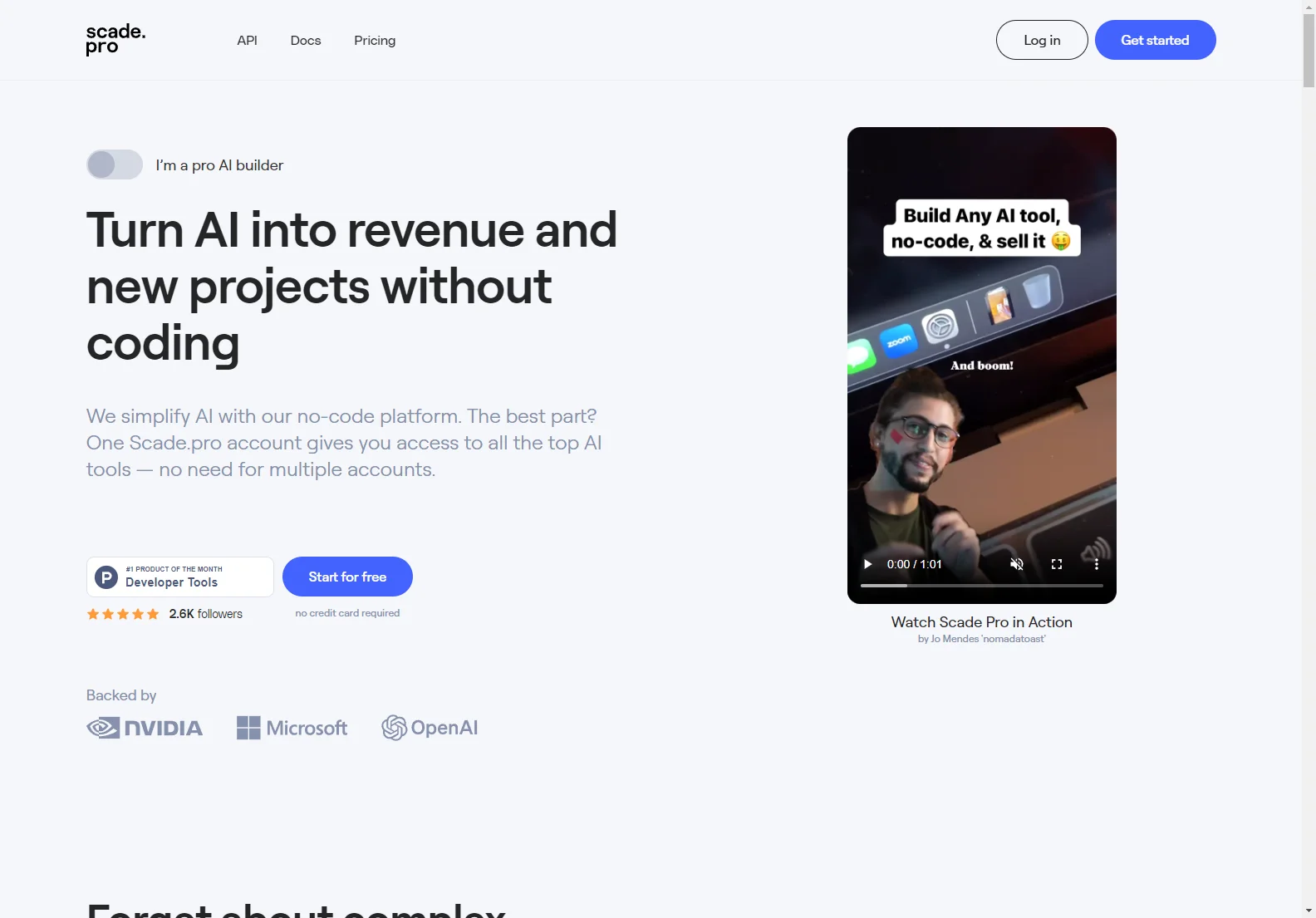 Scade.pro: Simplify AI with All-in-One Tools