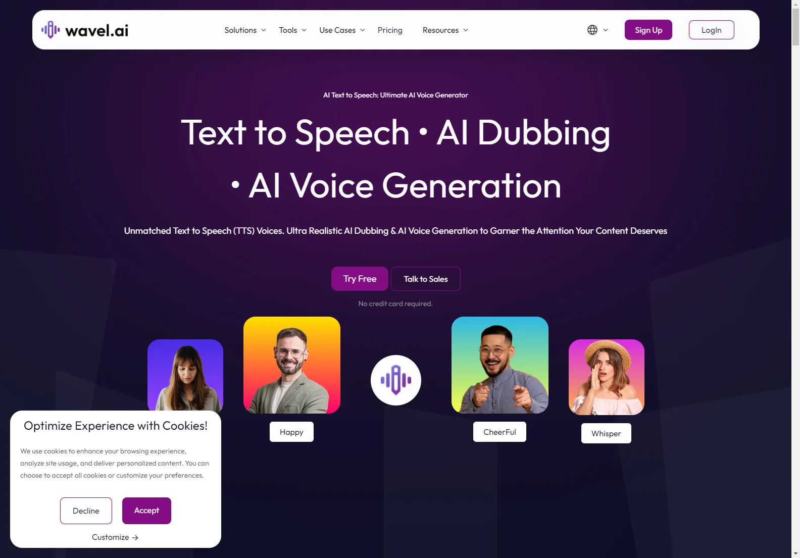 Wavel AI: Unparalleled Text-to-Speech & Video Generation