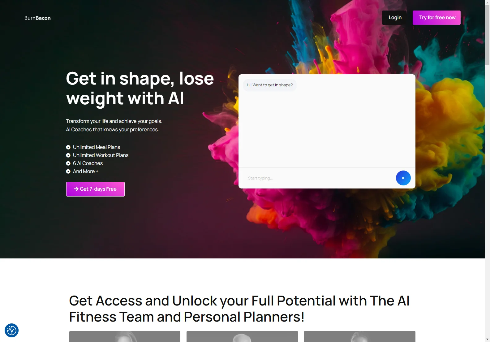 BurnBacon: Your Personal AI Fitness Coach for Achieving Optimal Shape