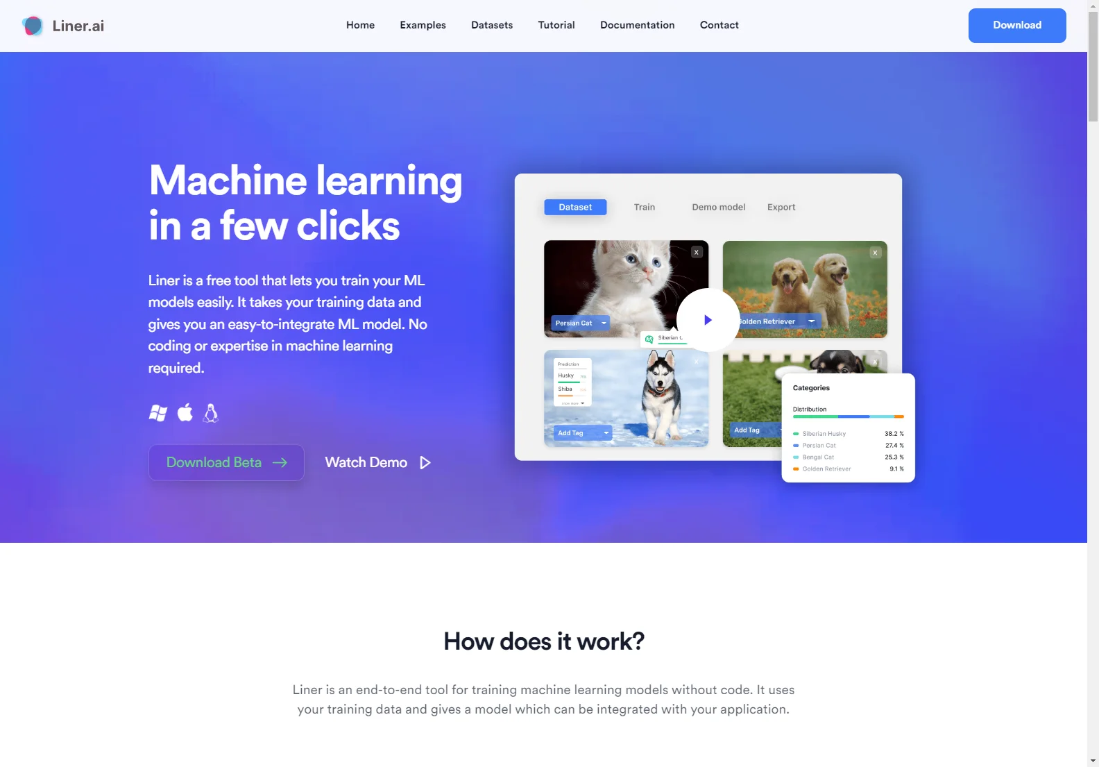 Liner.ai: Effortless Machine Learning without Coding for All