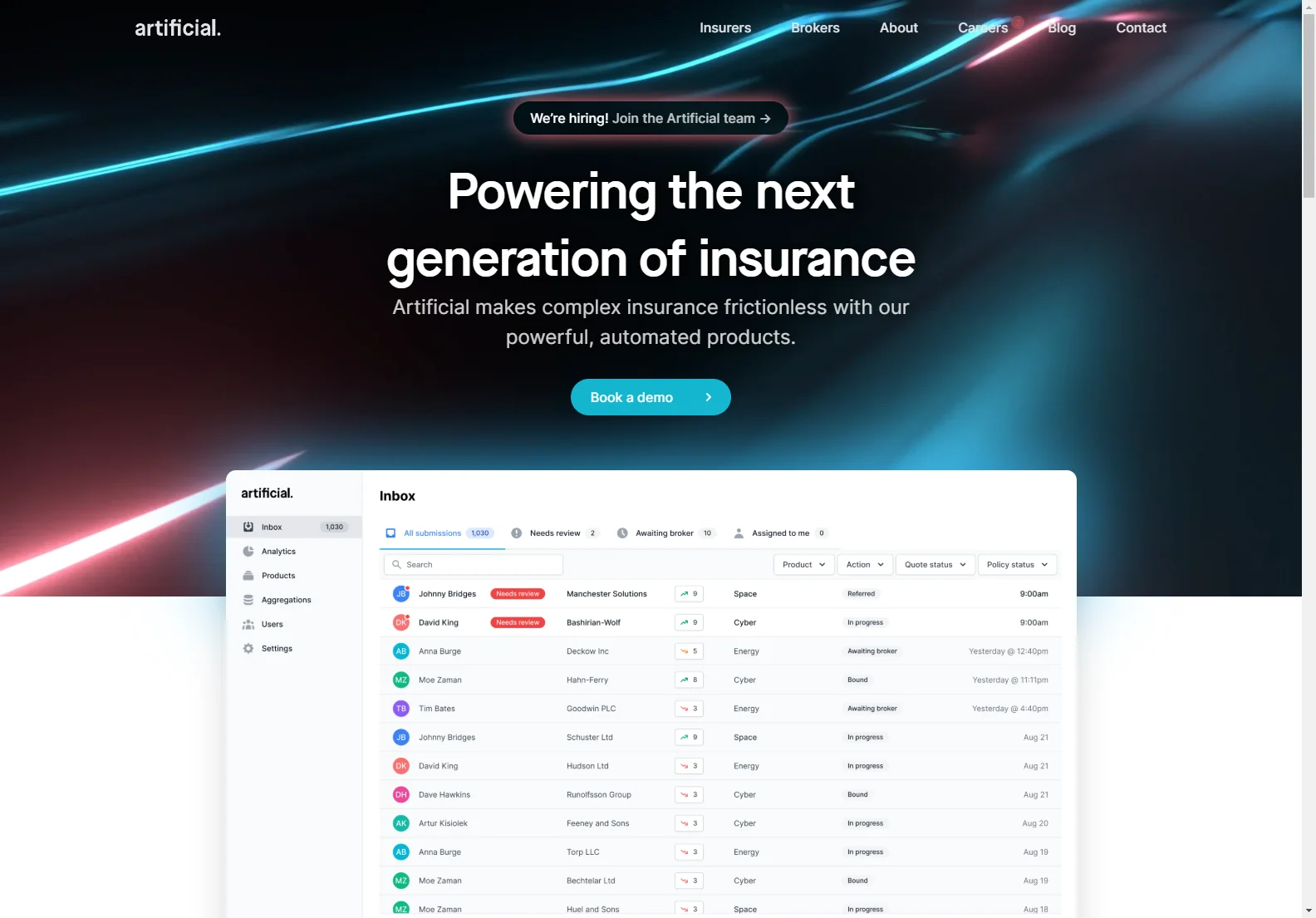 Artificial: Revolutionize Your Insurance Business with Faster Risk Writing