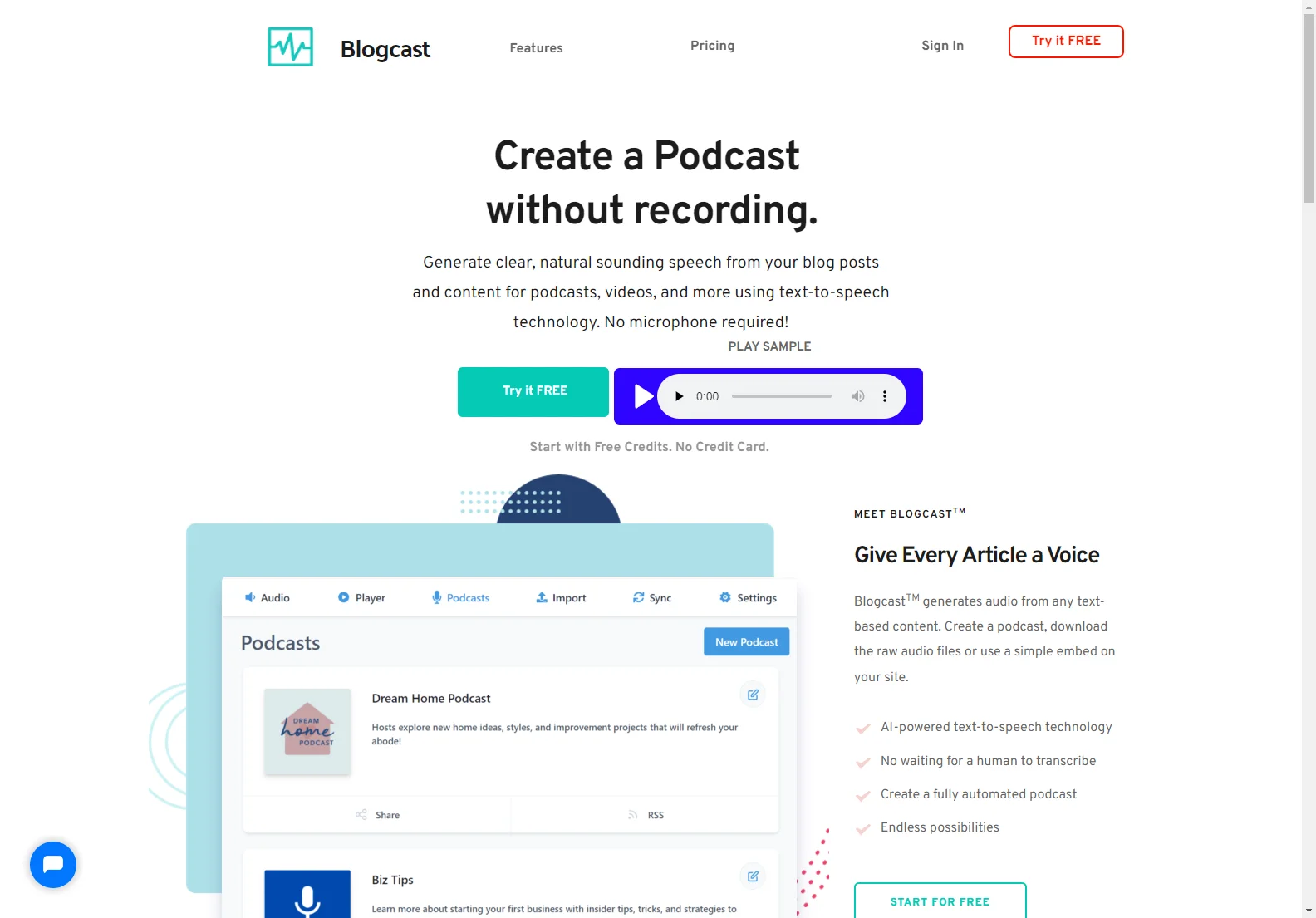 Blogcast: Transform Your Text into Engaging Audio with AI