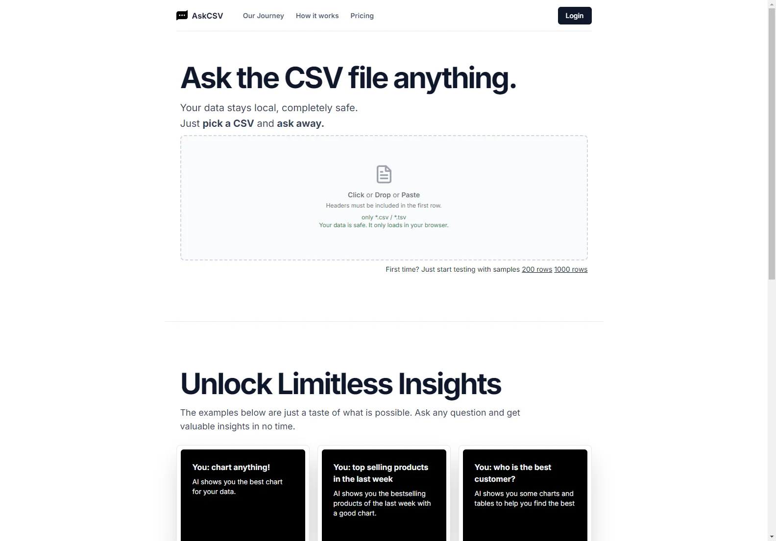 AskCSV: Unlock Insights from CSV with AI