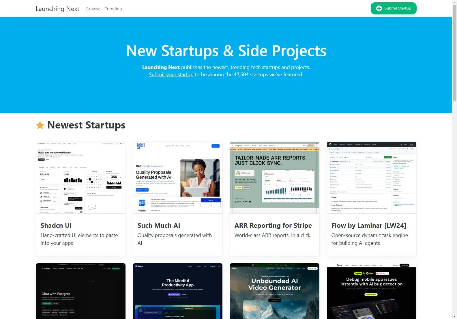 Launching Next: Showcasing the Best New Startups Daily