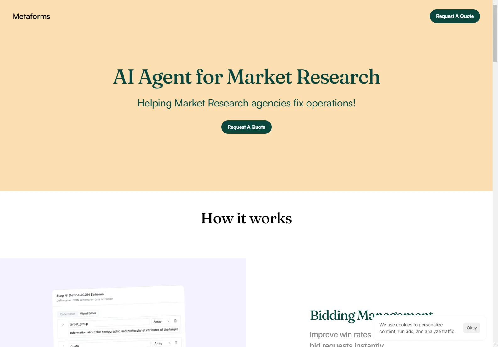 Metaforms Request A Quote AI Agent: Automating Market Research Operations for Success