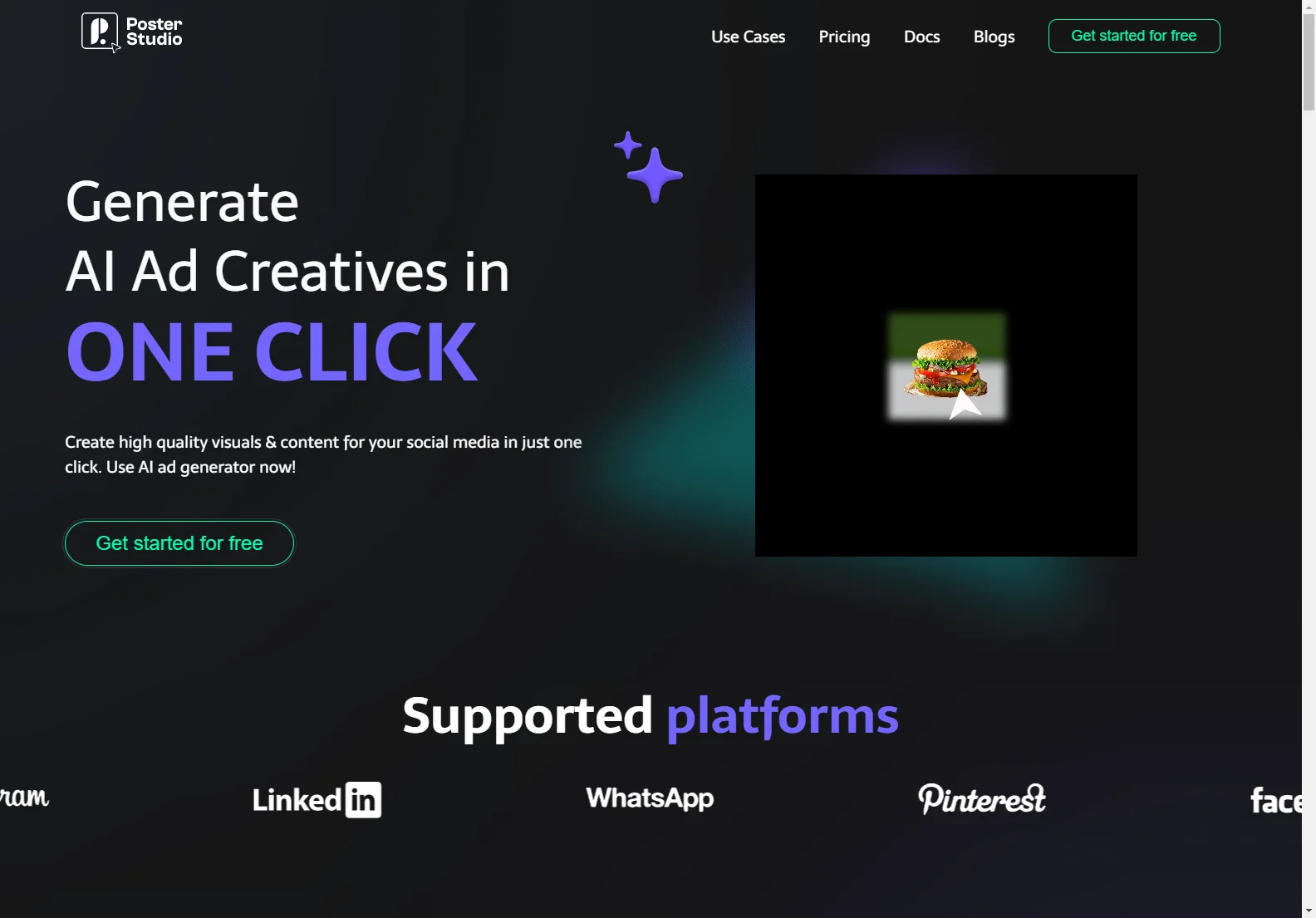 PosterStudio: Free AI Ad Creator for Social Media | Design Stunning Visuals