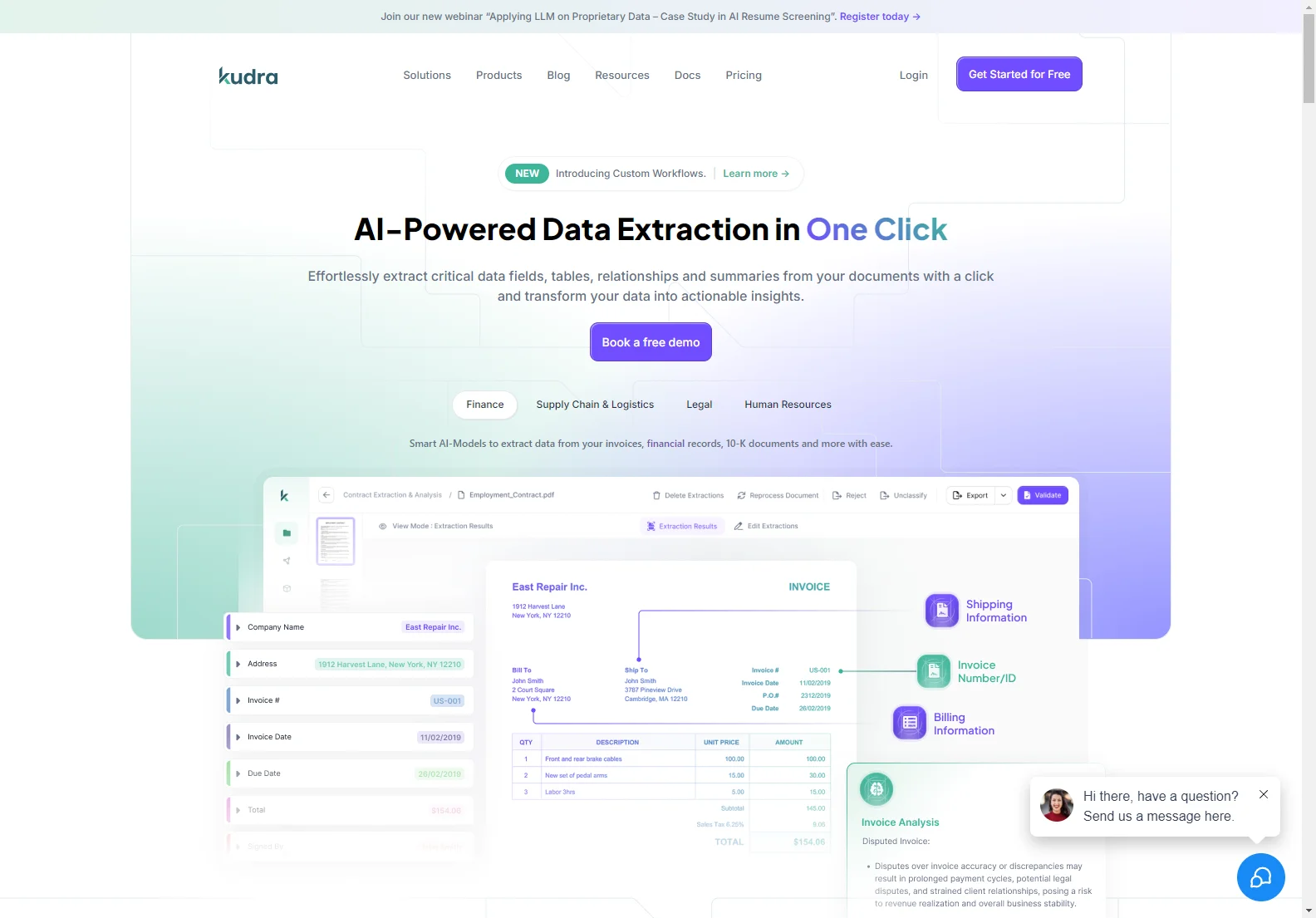 Kudra: AI-Powered Data Extraction for Efficient Document Processing