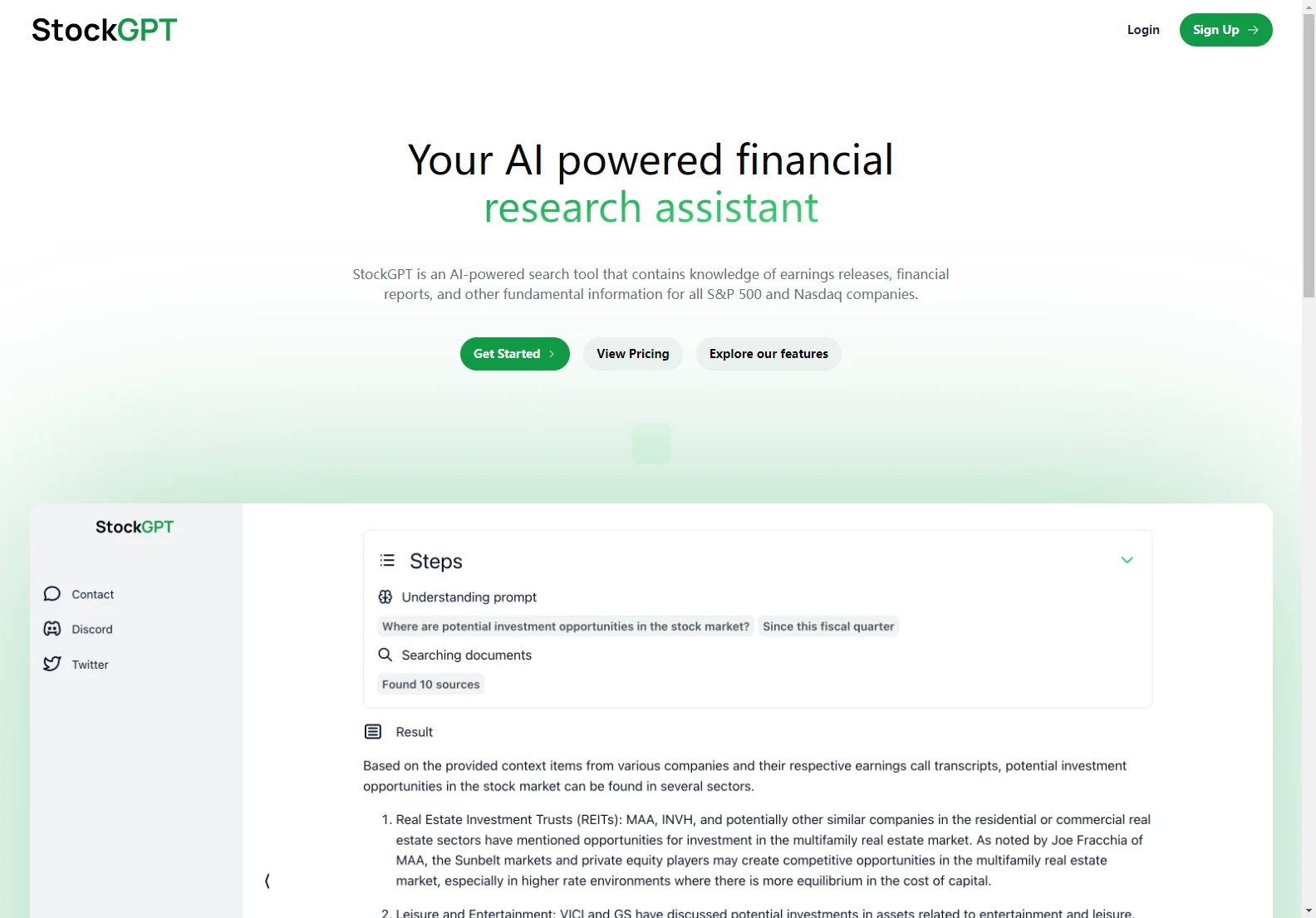 StockGPT: Empowering Financial Research with AI