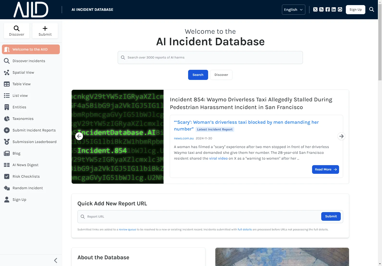 Uncover Insights with the AI Incident Database