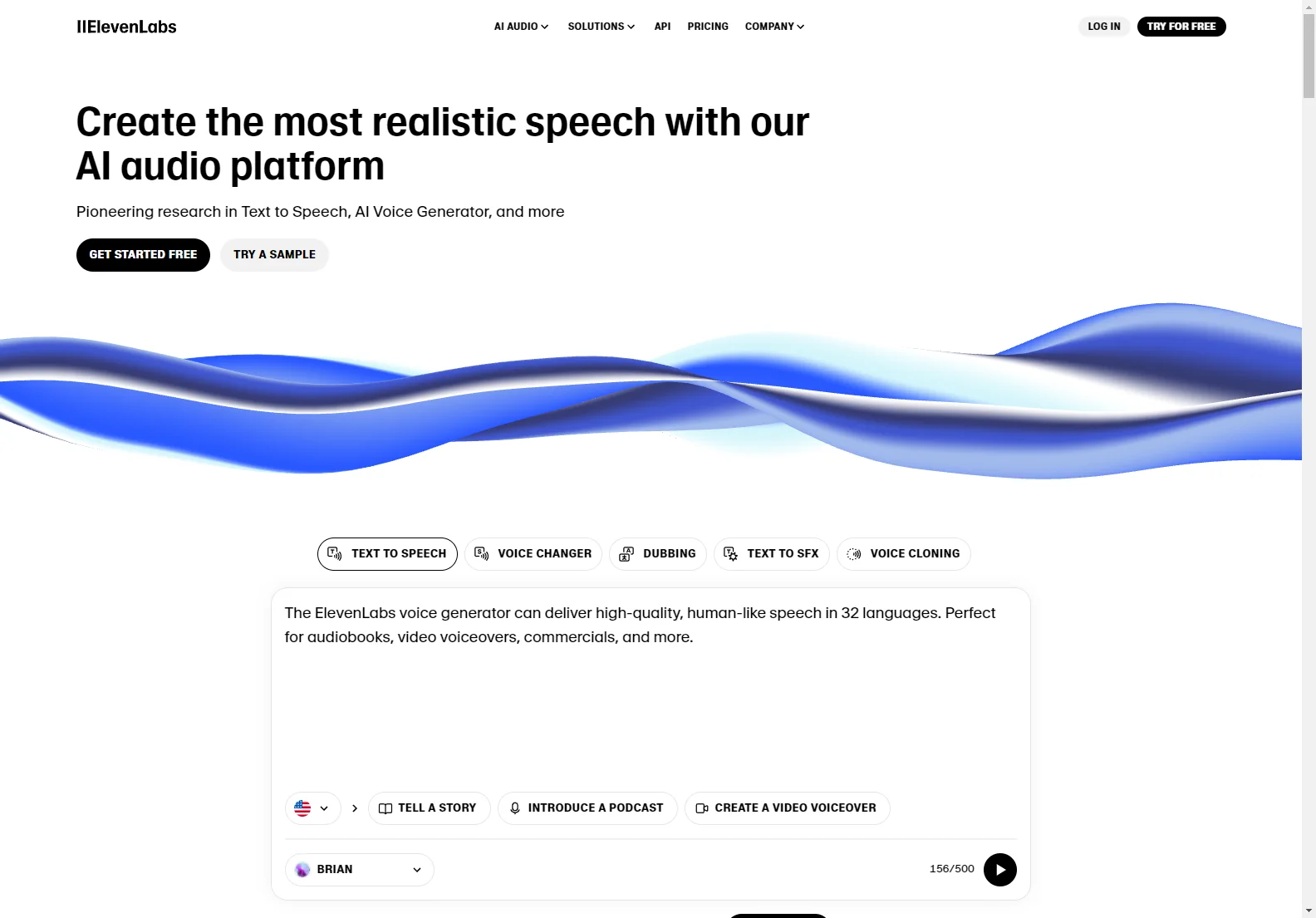 Unleash Realistic Speech with ElevenLabs' AI Audio Generator