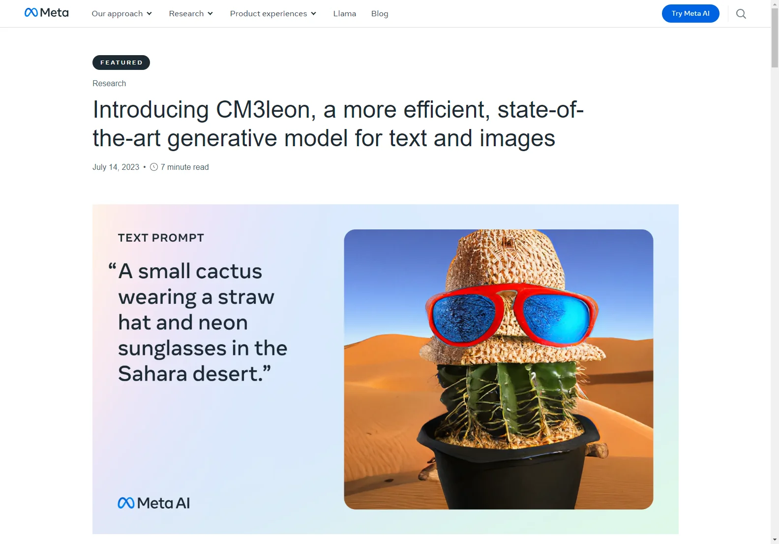 CM3leon: The Efficient State-of-the-Art AI Model for Text and Image Generation