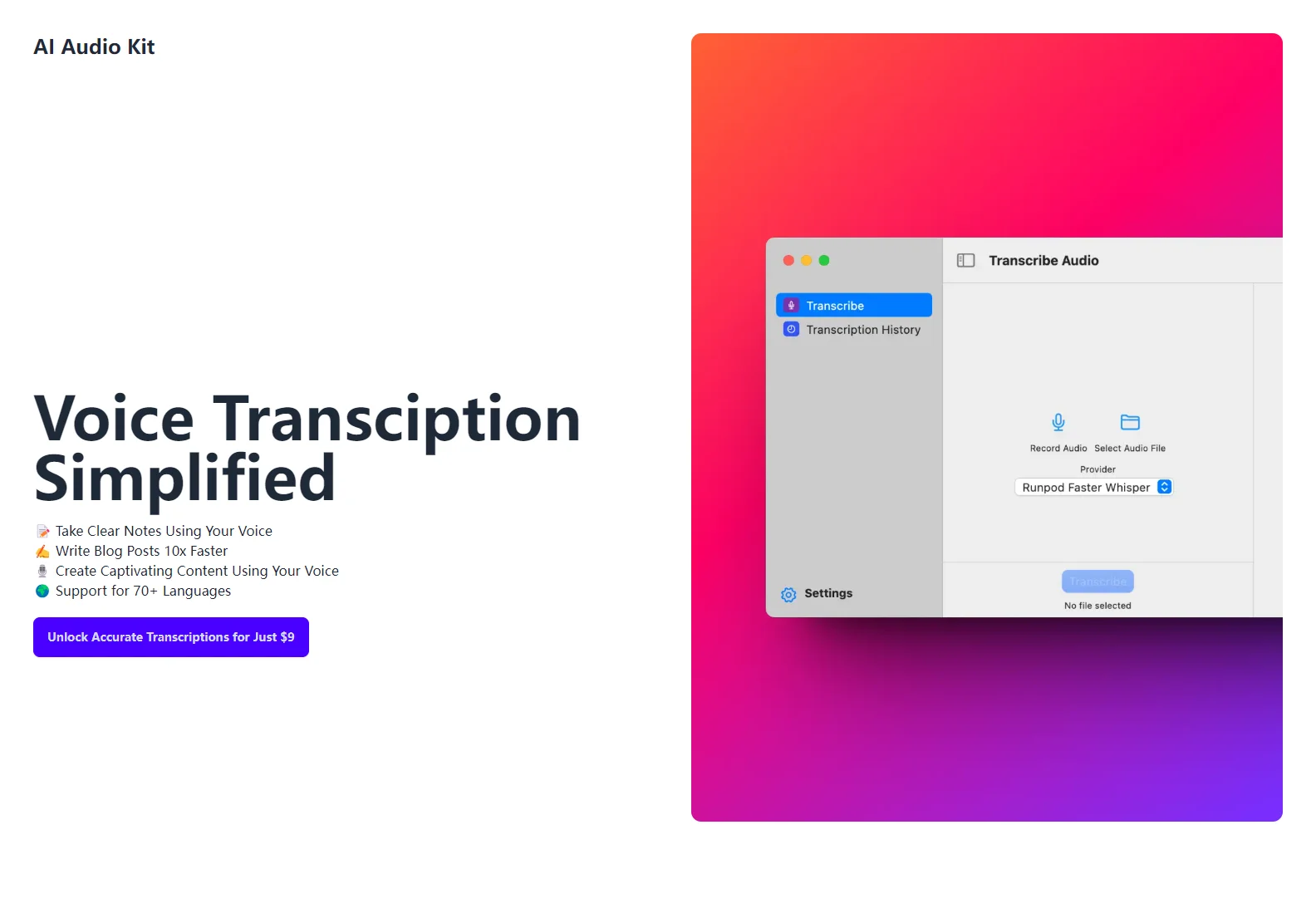 AI Audio Kit: Transform Your Content Creation with Voice Recognition