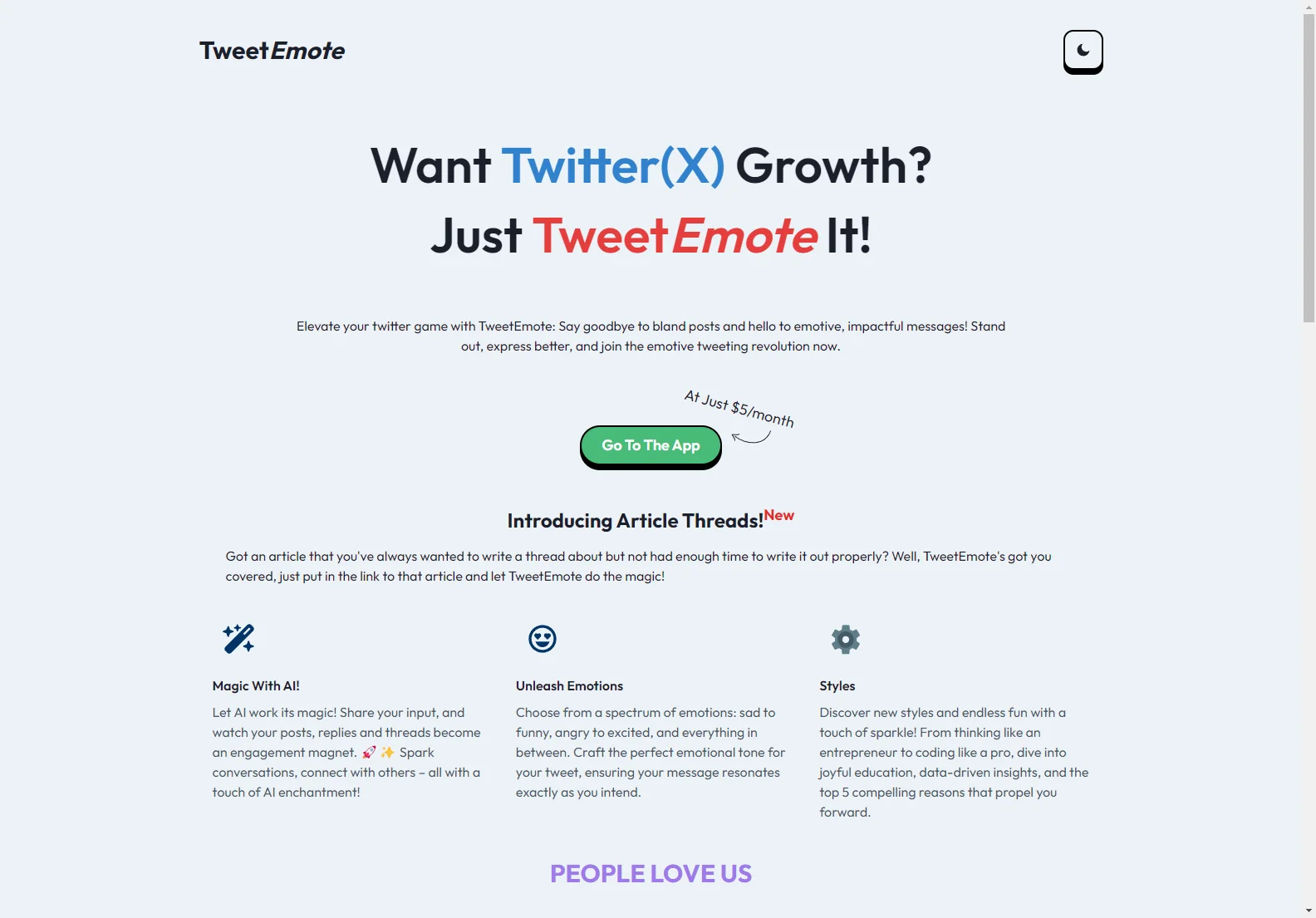 TweetEmote: Empowering Twitter with AI-Powered Content