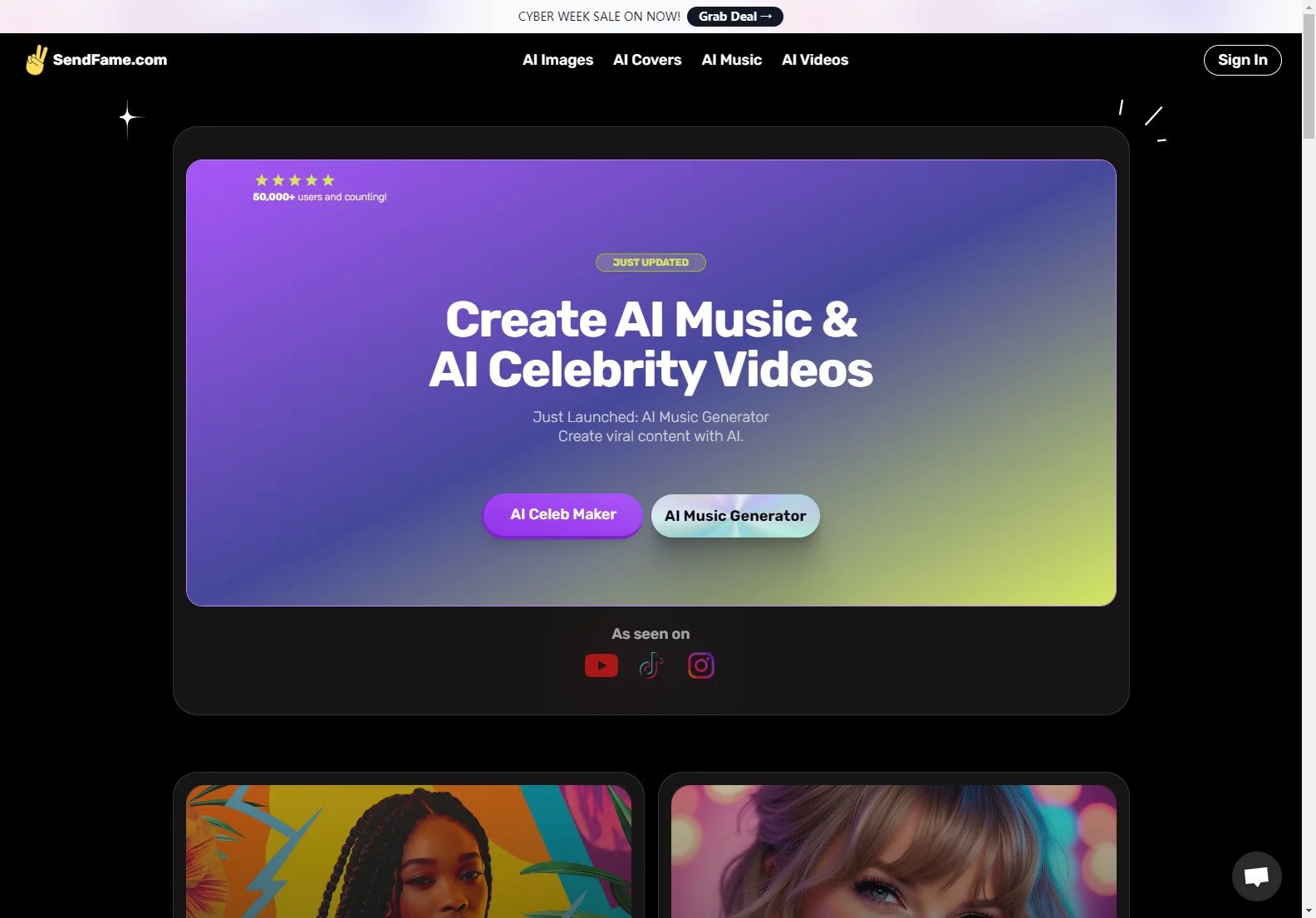 SendFame: Unleashing AI's Potential in Music & Celebrity Videos