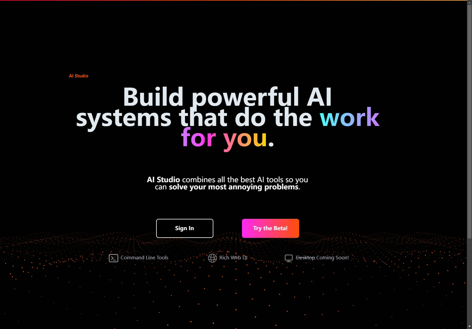 AI Studio: Solving Problems with Advanced AI Tools