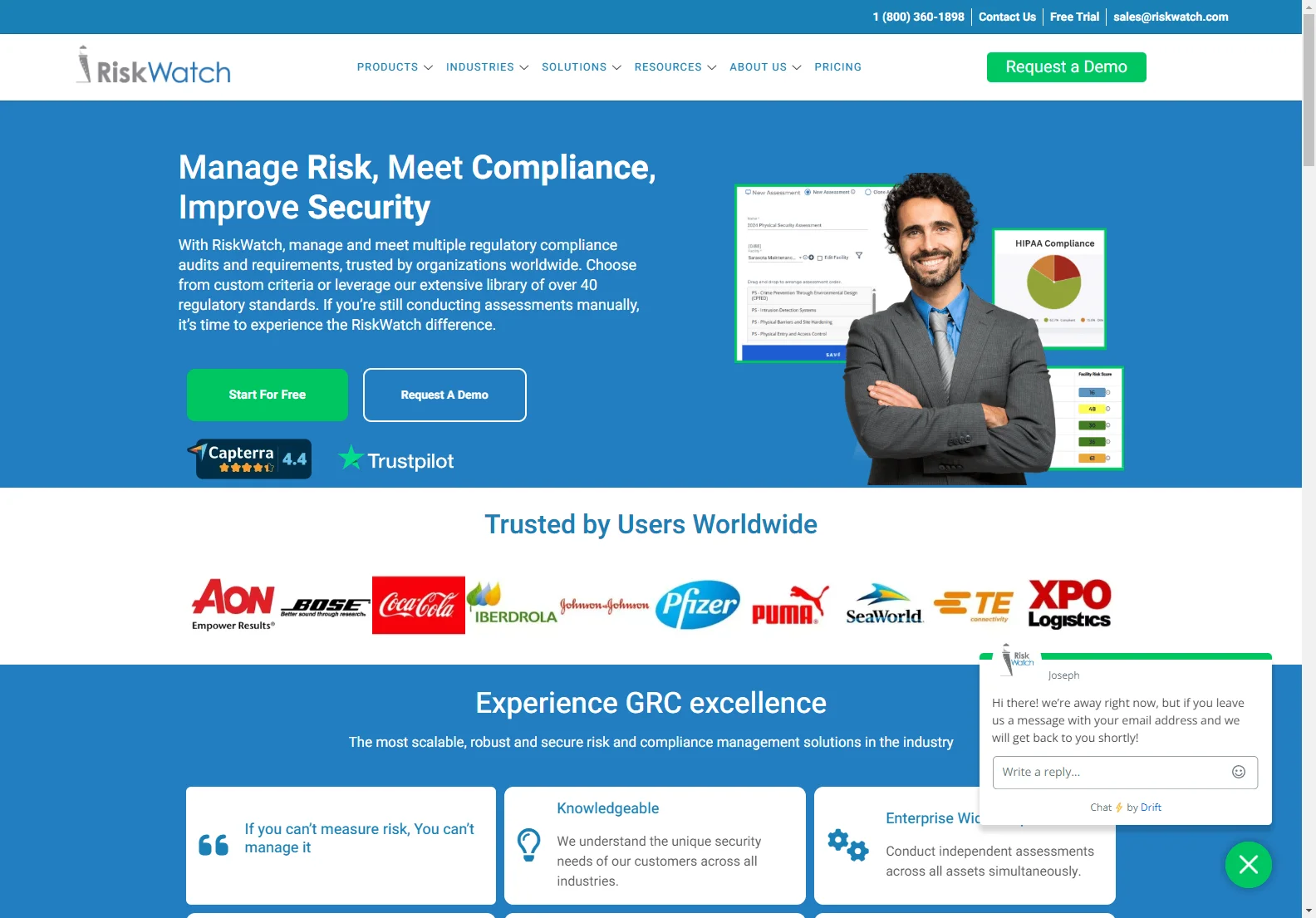 Best Risk and Compliance Assessment with RiskWatch