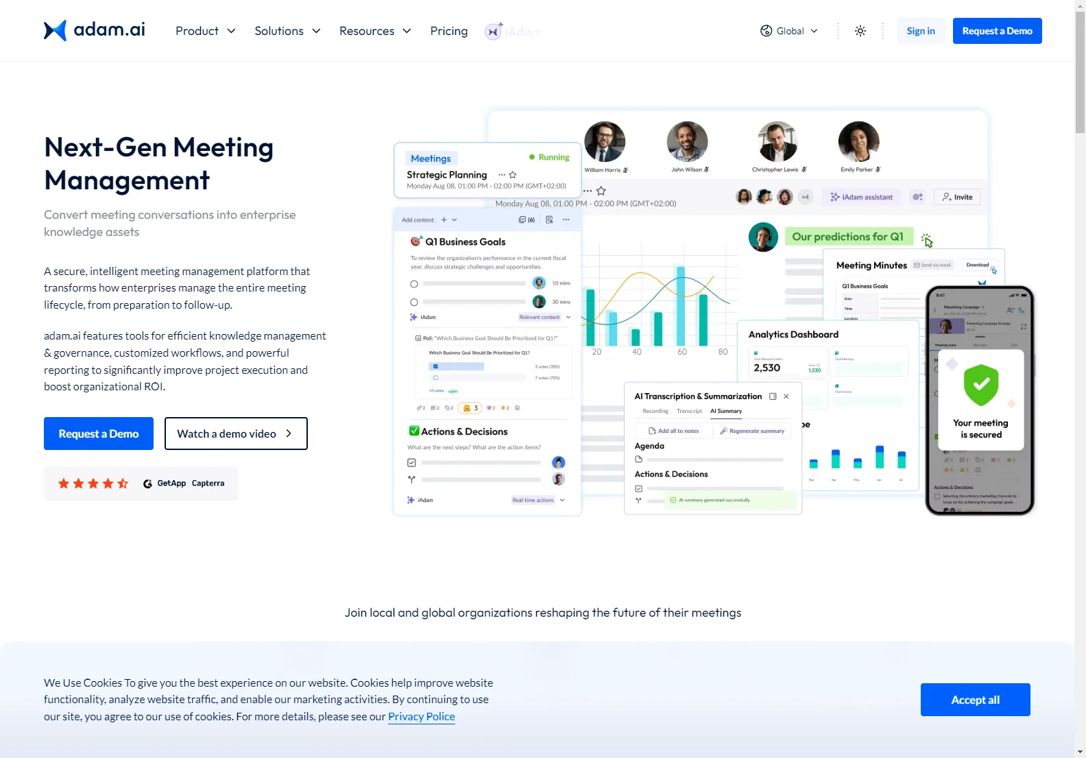 Enhance Your Meeting Experience with adam.ai