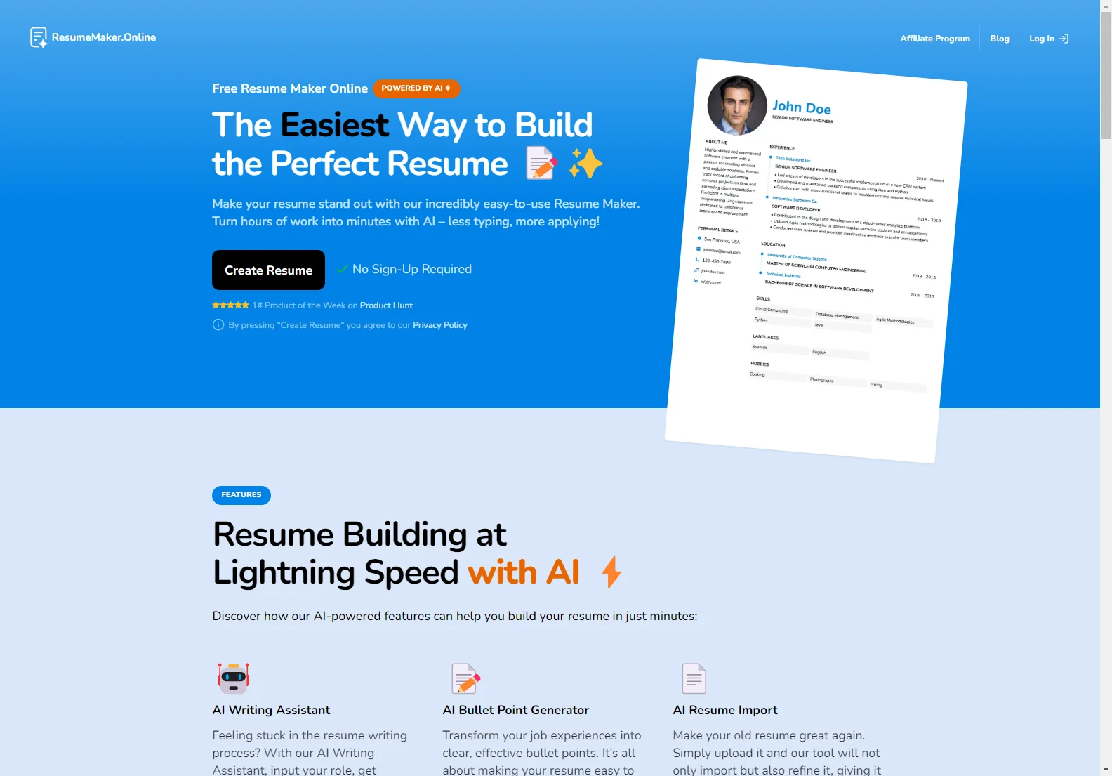 Resume Maker Online: AI-Powered for Professional Resumes