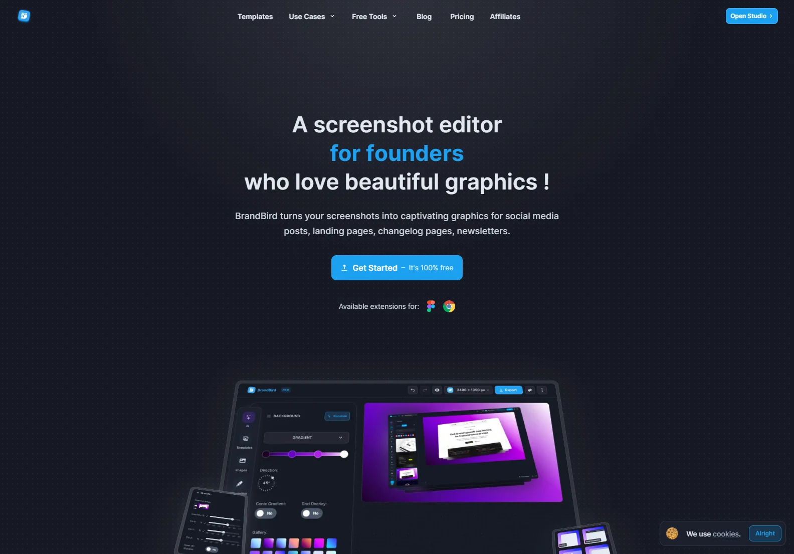 BrandBird: The AI-Powered Screenshot Editor for Stunning Graphics and Effortless Creation