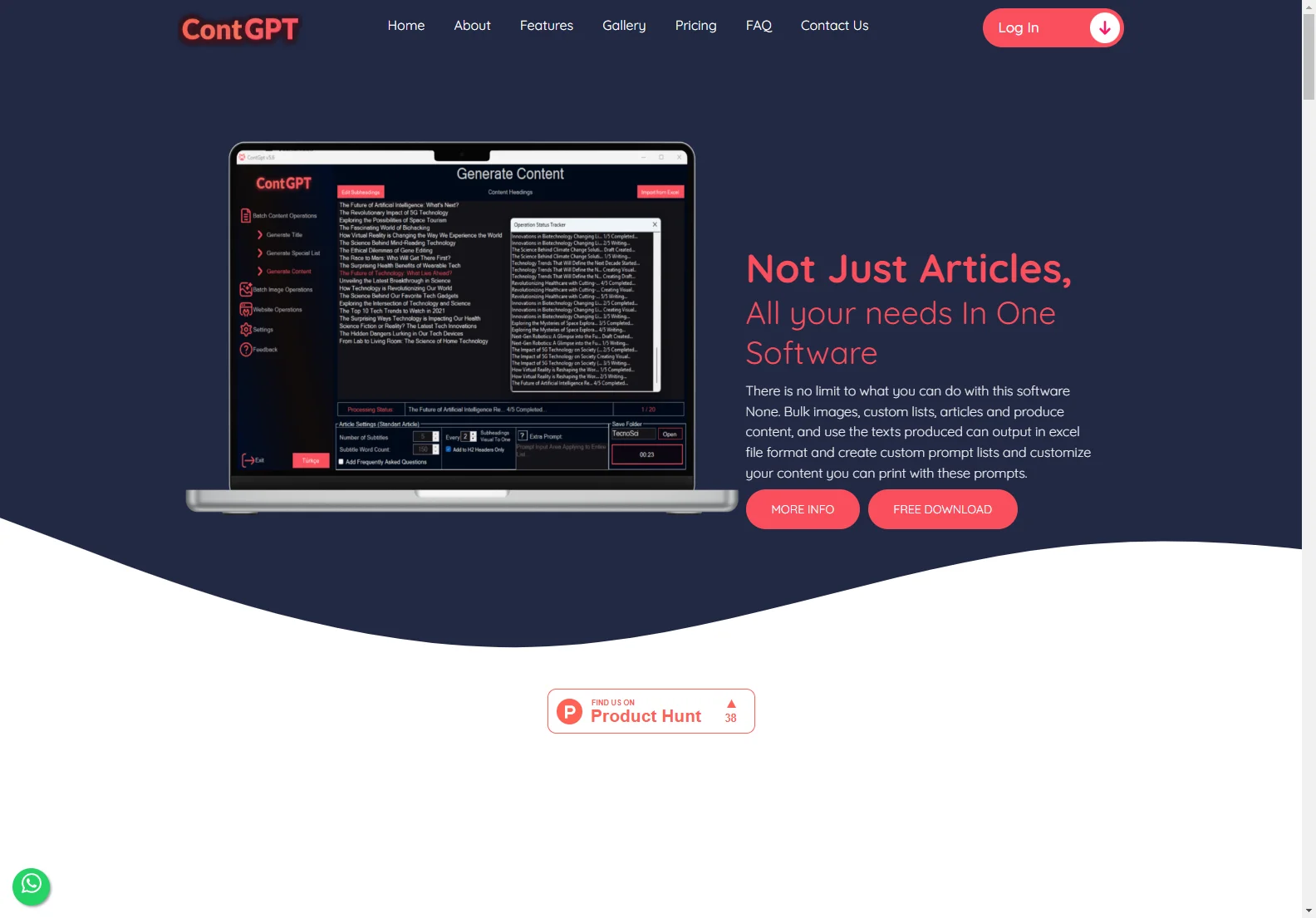 ContGpt - AI-Powered Article Generator for Effortless Content Creation