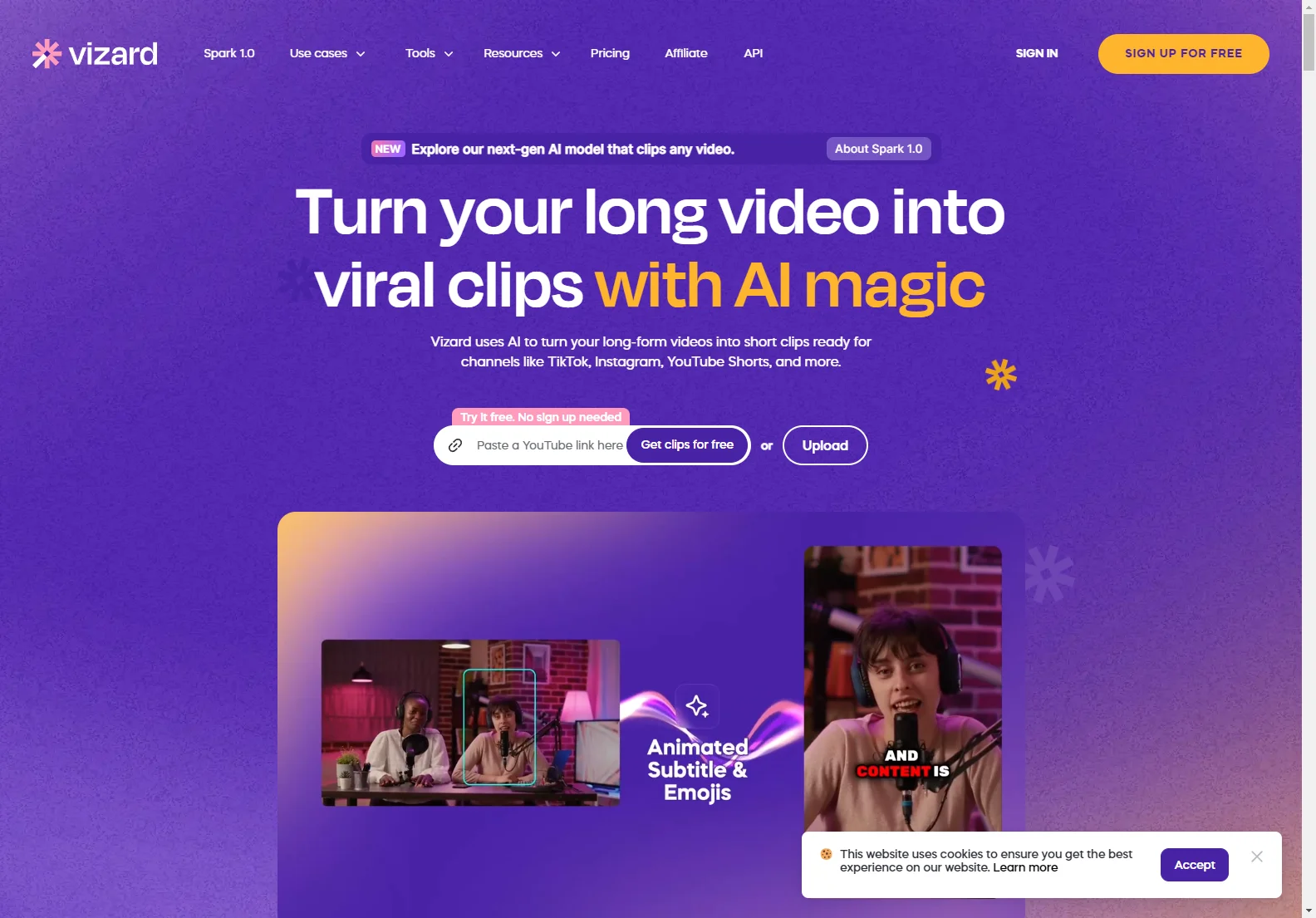 Create Stunning Social-Ready Videos Instantly with Vizard.ai's AI Power