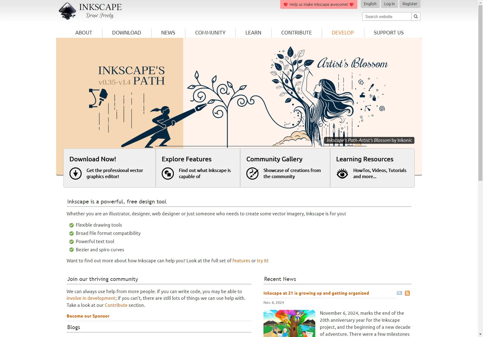 Inkscape: The Free Vector Graphics Editor for All