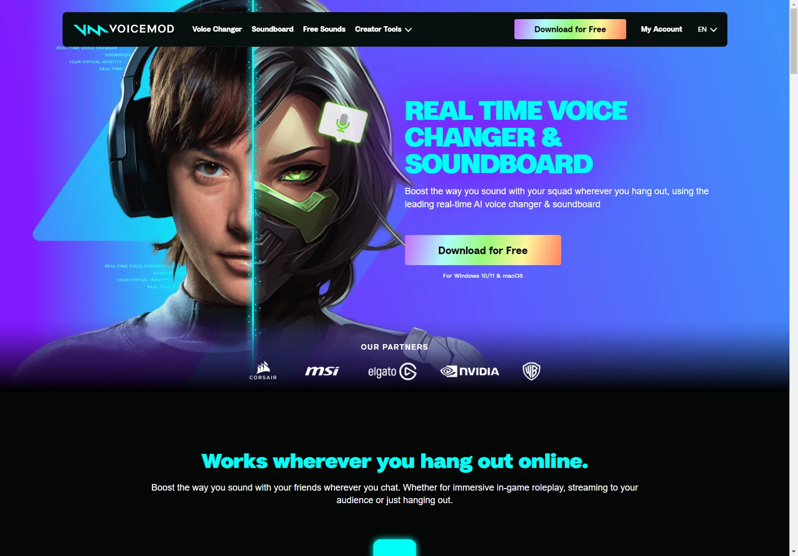 Voicemod: The Ultimate AI-Powered Voice Changer & Soundboard for PC & Mac