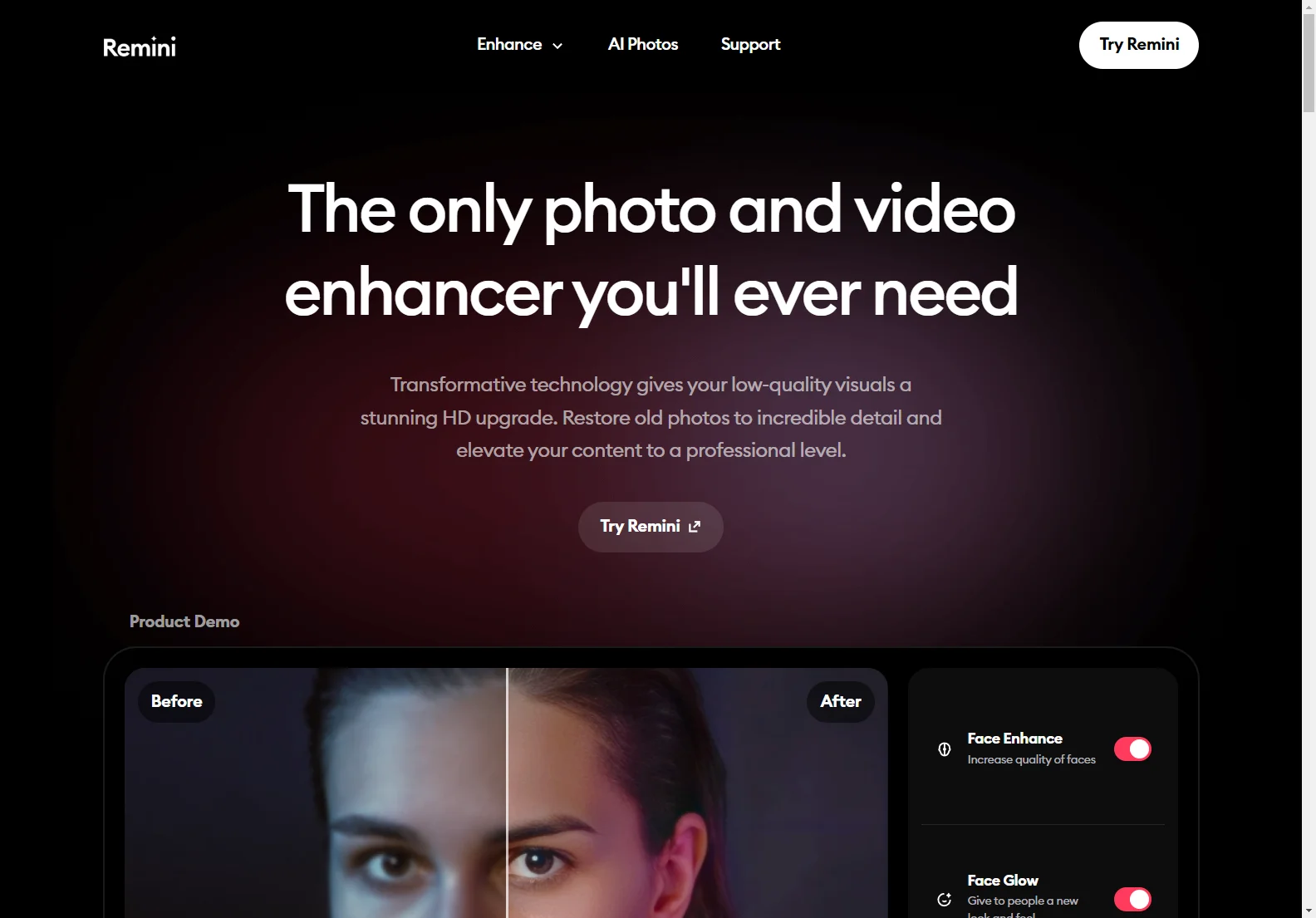 Remini - Revolutionize Your Photos and Videos with AI