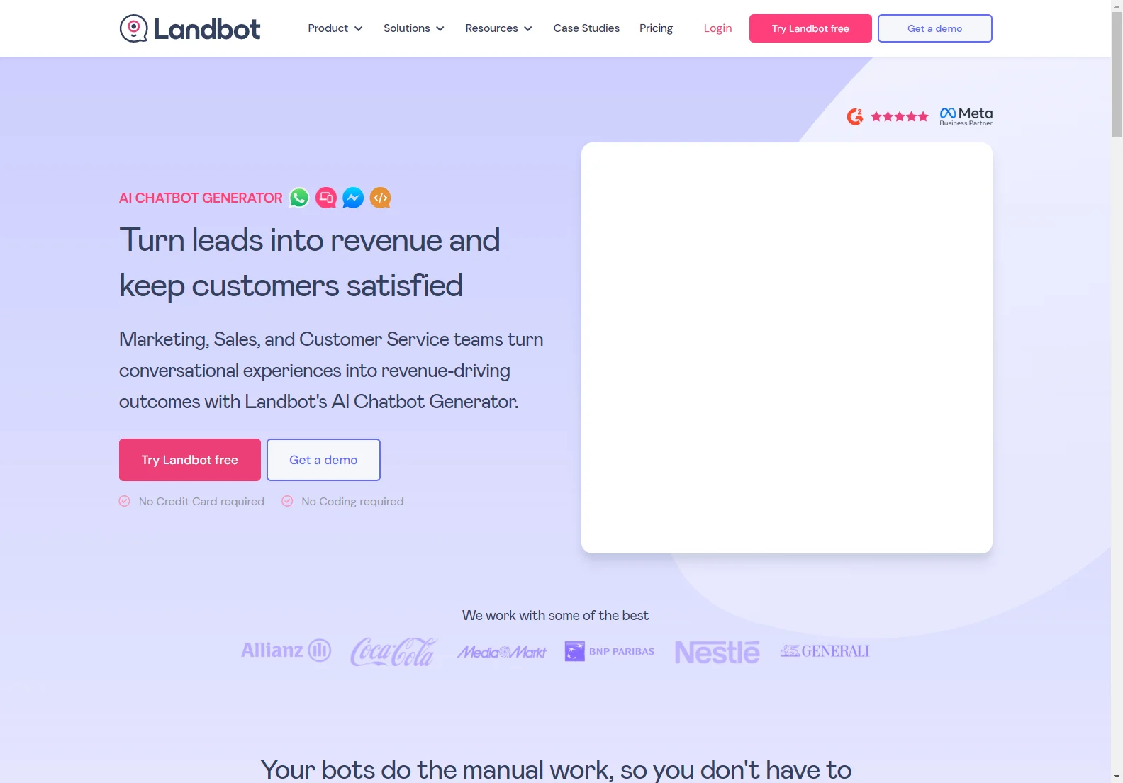 Enhance Conversations with Landbot's AI Chatbot Generator