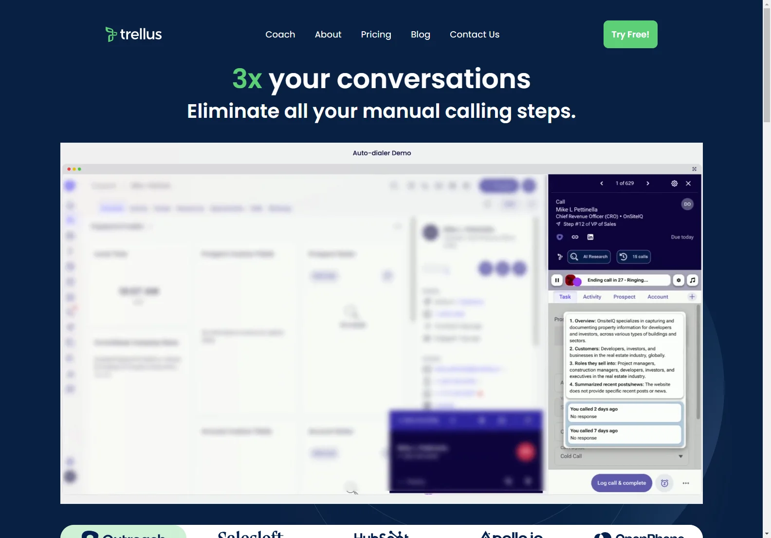 Trellus: Boost Your Sales Calls with AI-Powered Dialer