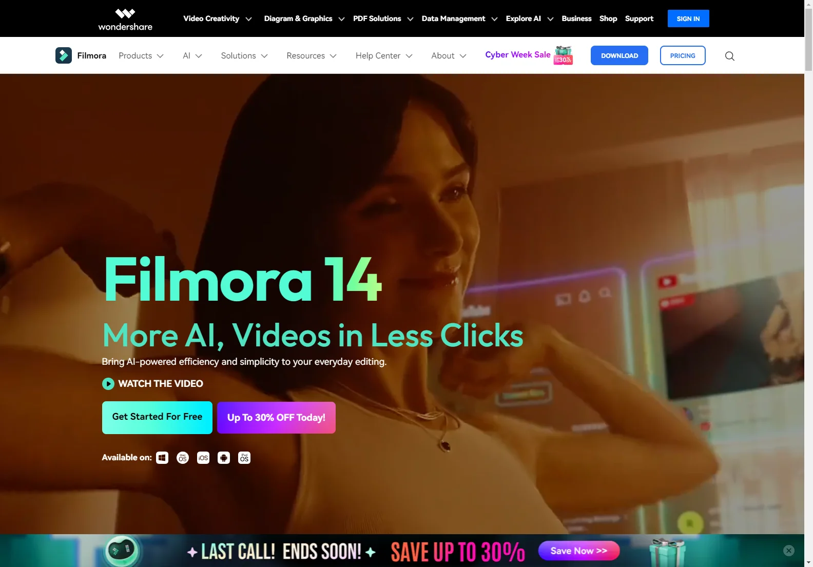 Wondershare Filmora: AI-Powered Video Editing Excellence