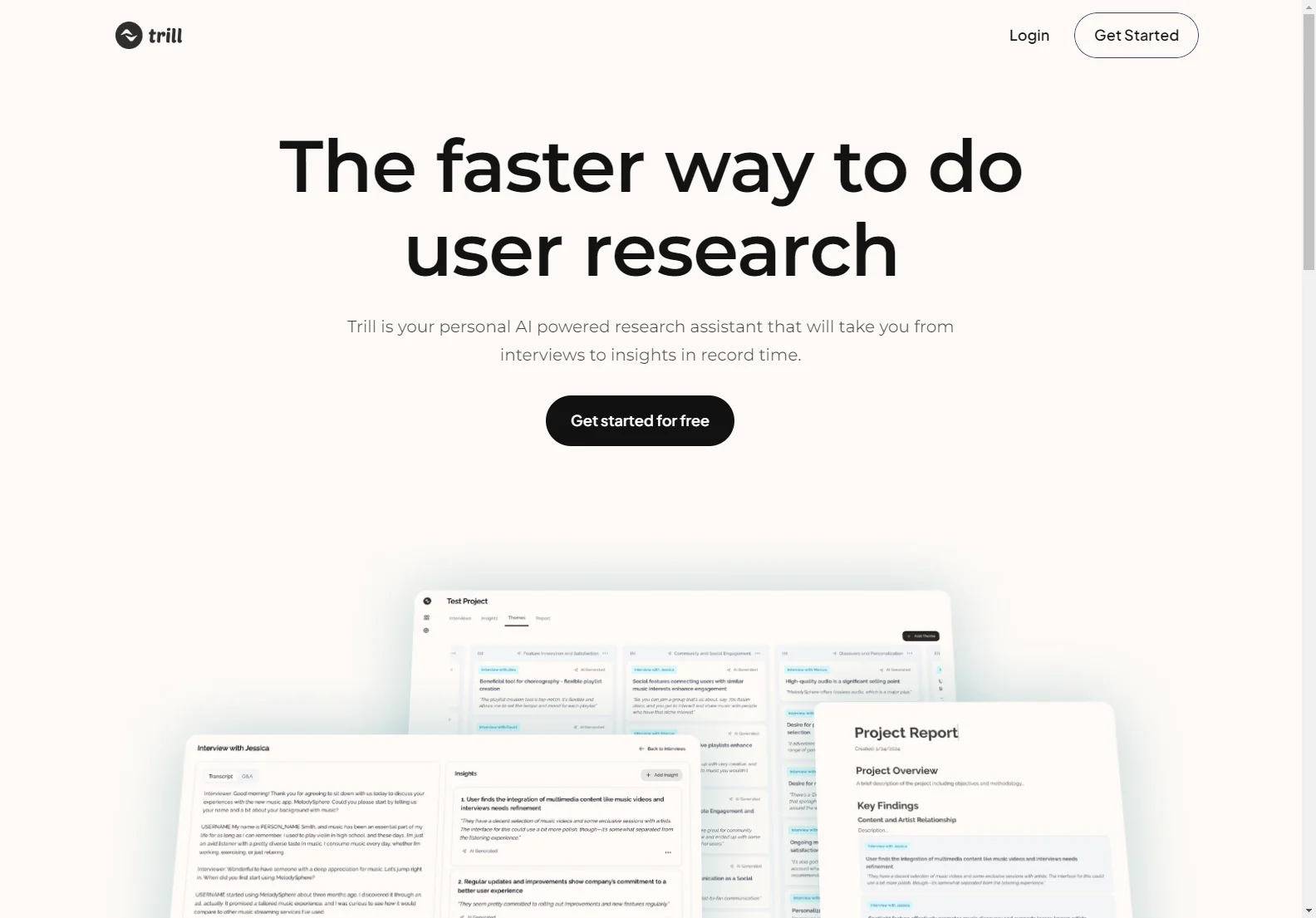 Trill: The AI Research Assistant for Quick Insights