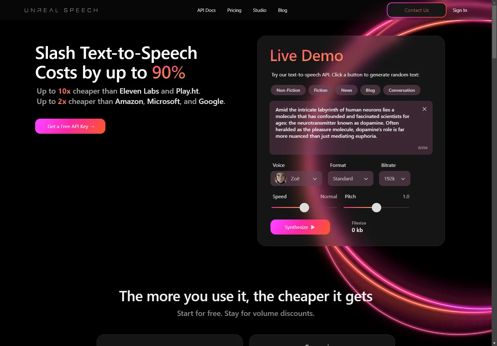 Unreal Speech: Transform Your Text into Lifelike Speech