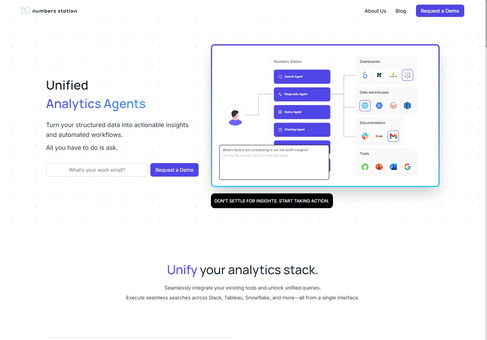 Unified Analytics with Numbers Station: Transform Data into Insights