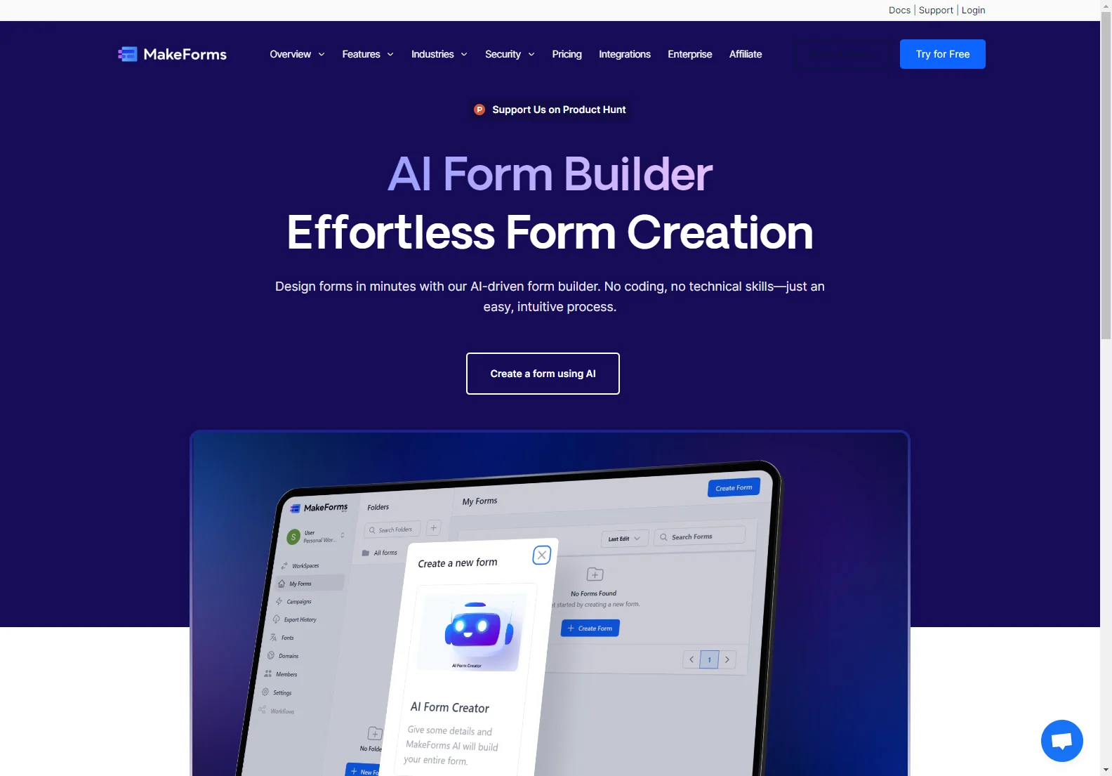 AI Form Builder: Effortless Online Form Creation with AI