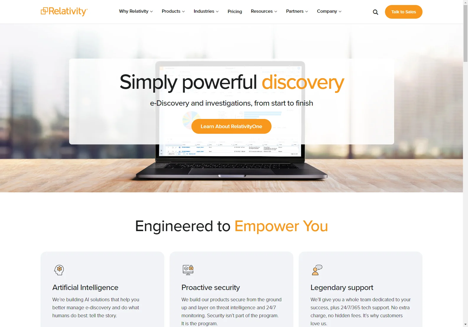 Relativity: Empowering e-Discovery with AI for Efficient Legal Processes