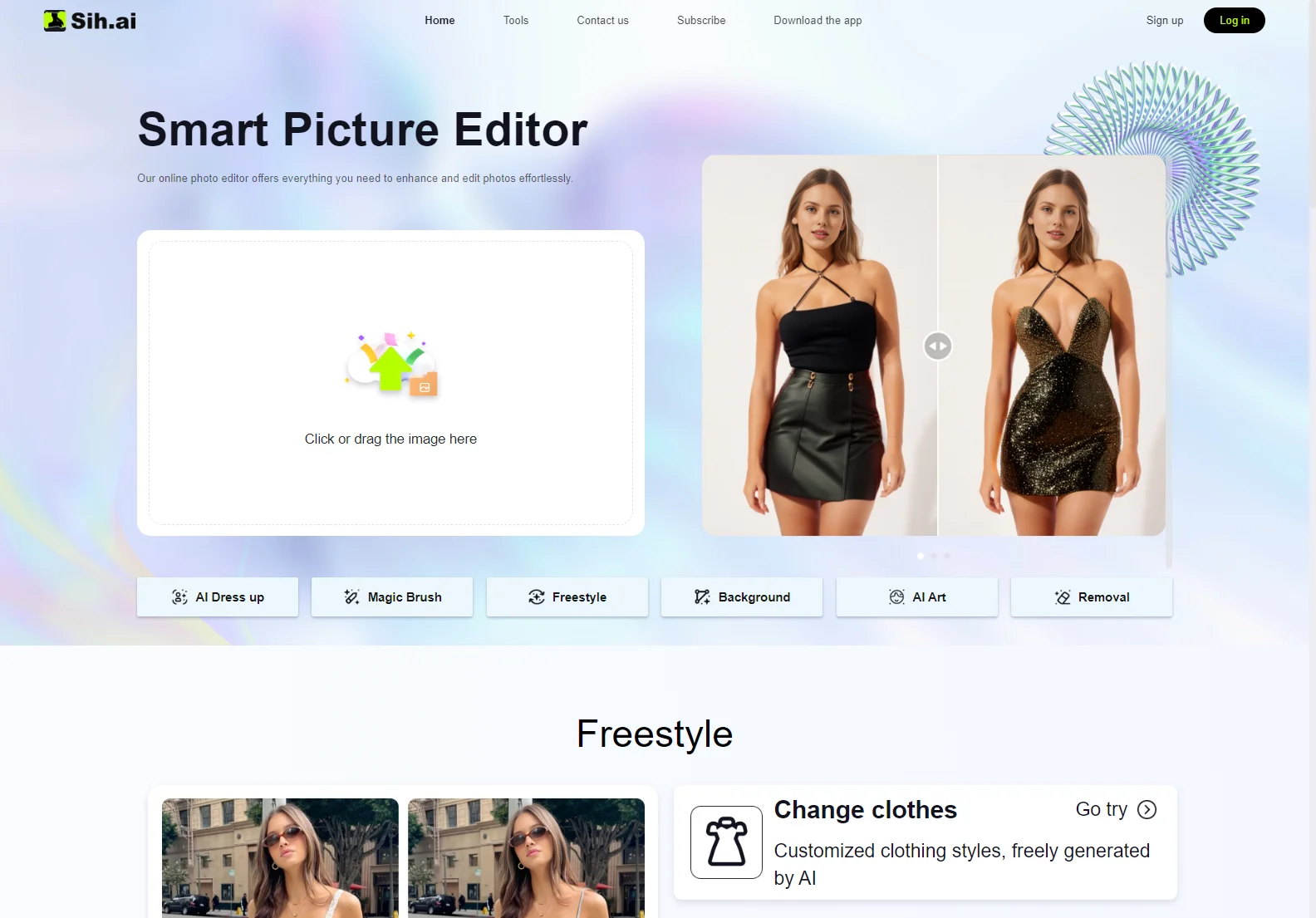 Sih.Ai: Effortless AI Image Redrawing for Stunning Results