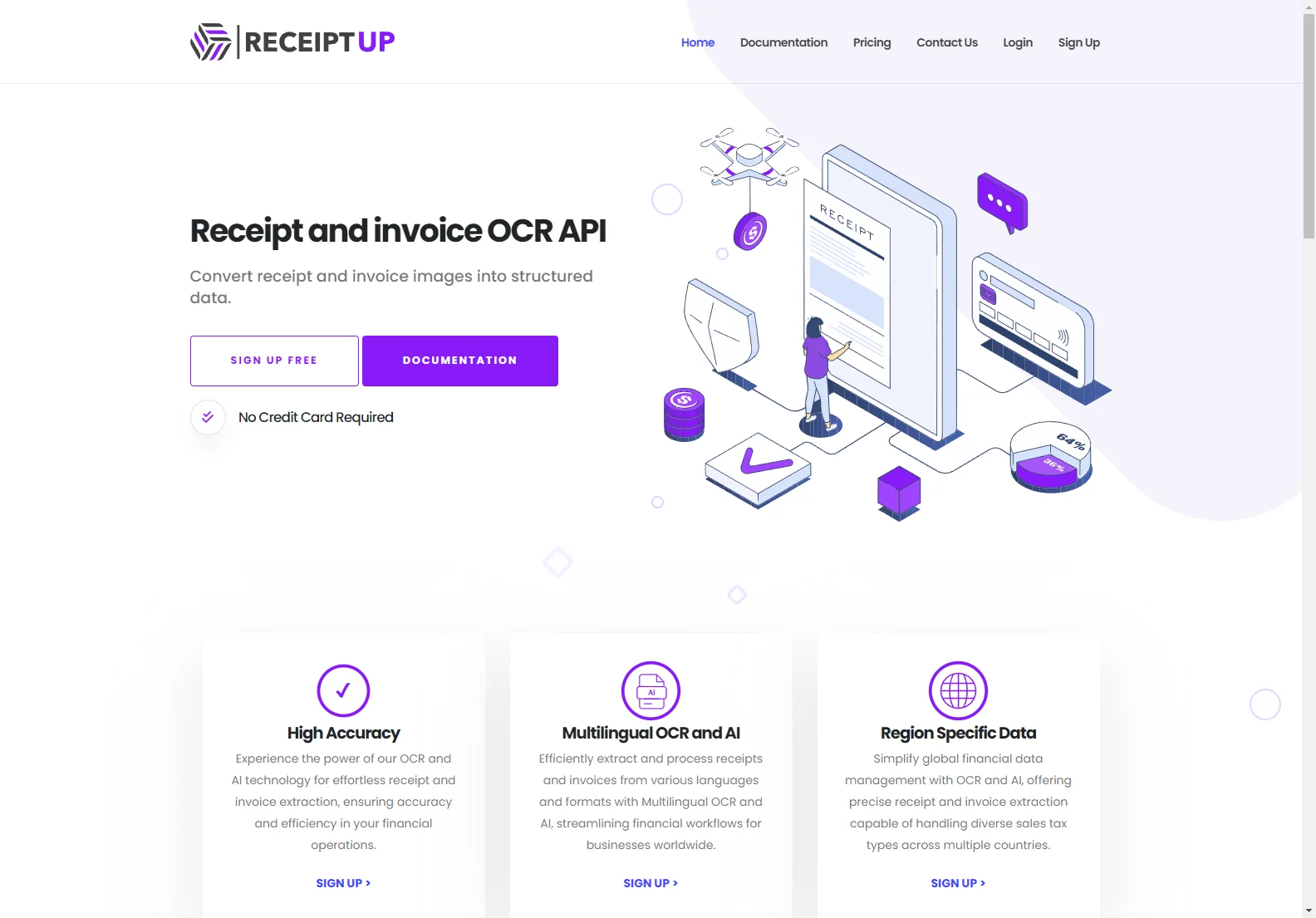 ReceiptUp: Precise Receipt OCR API for Efficient Finance