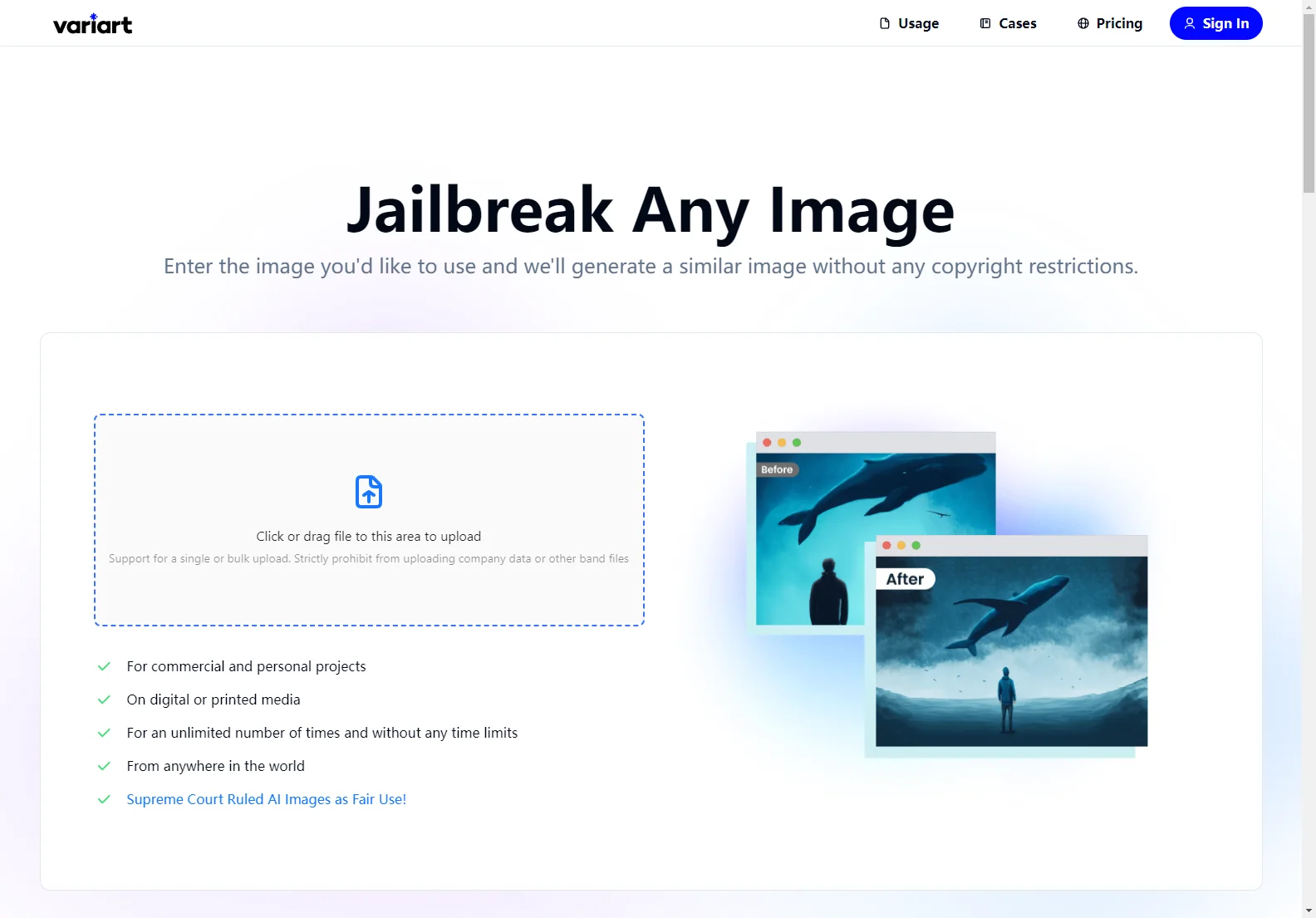 Variart: Unlock Unlimited Image Creation Without Copyright Worries