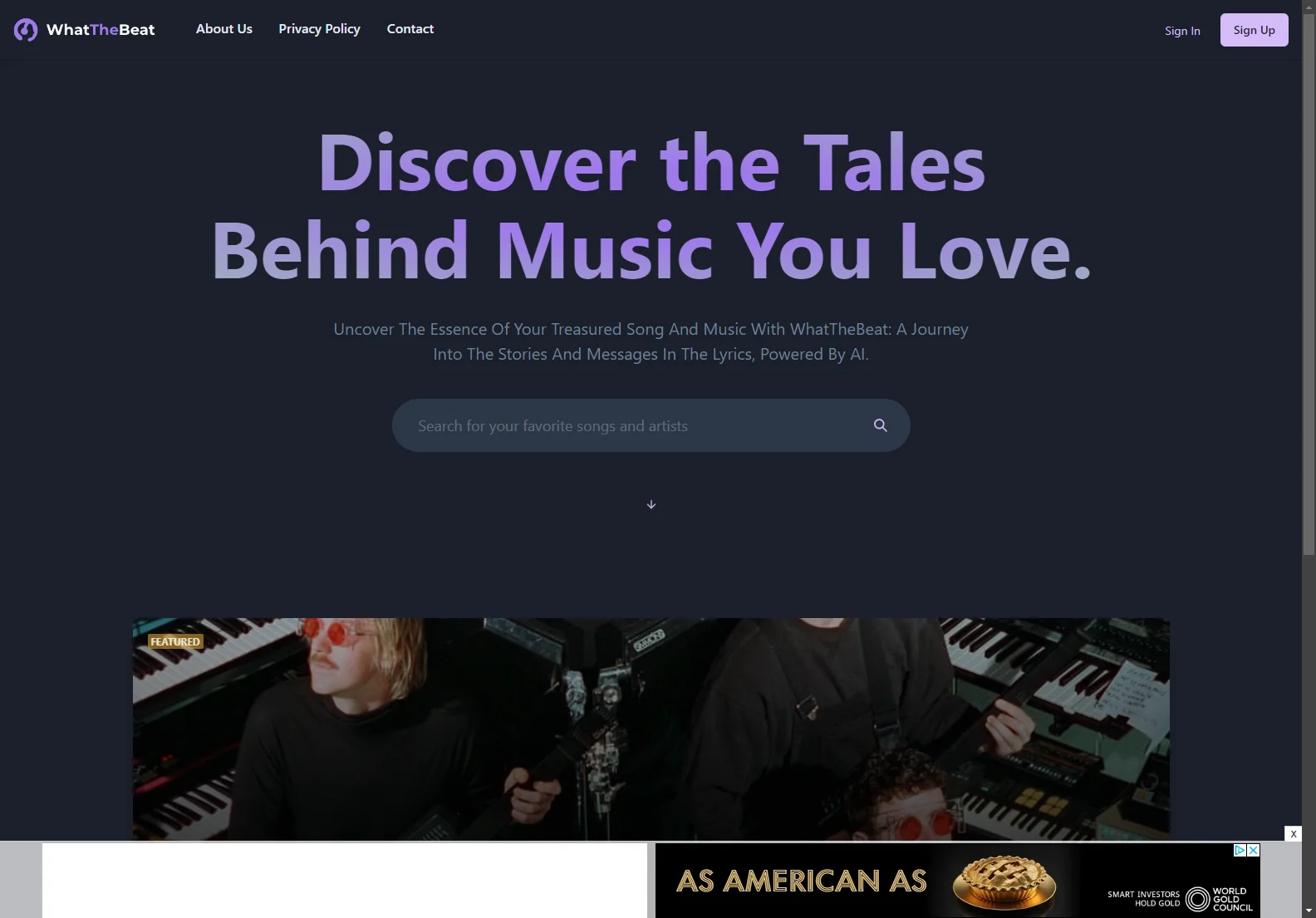 WhatTheBeat: Uncover the Stories in Your Favorite Music