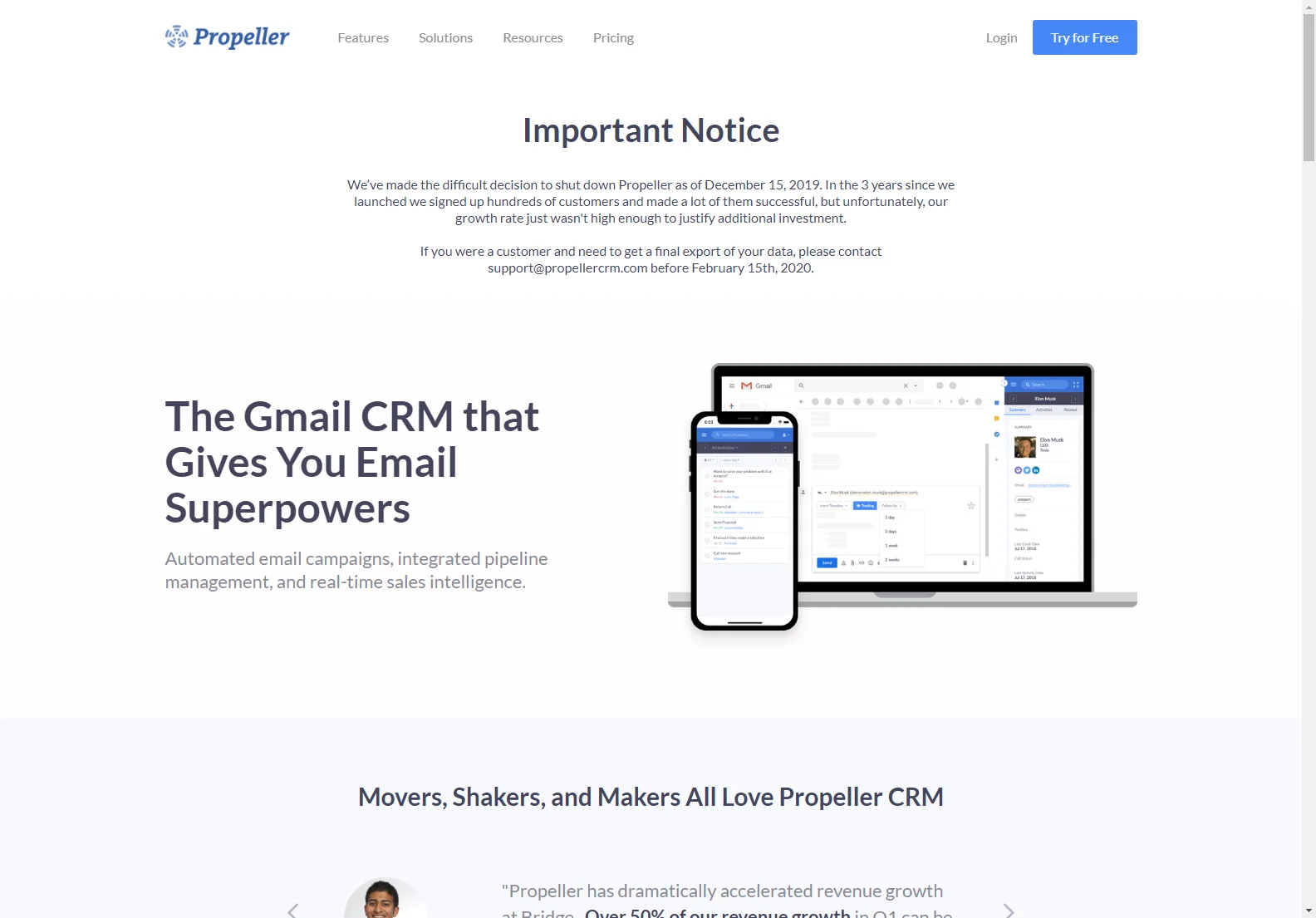 Propeller CRM: Empowering Gmail for Enhanced Sales and Productivity