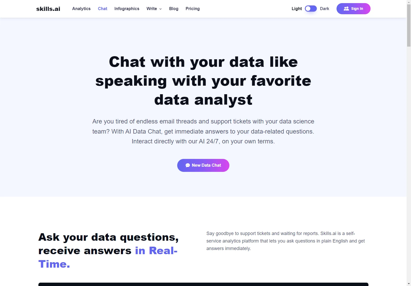 AI-Powered Data Analytics with skills.ai