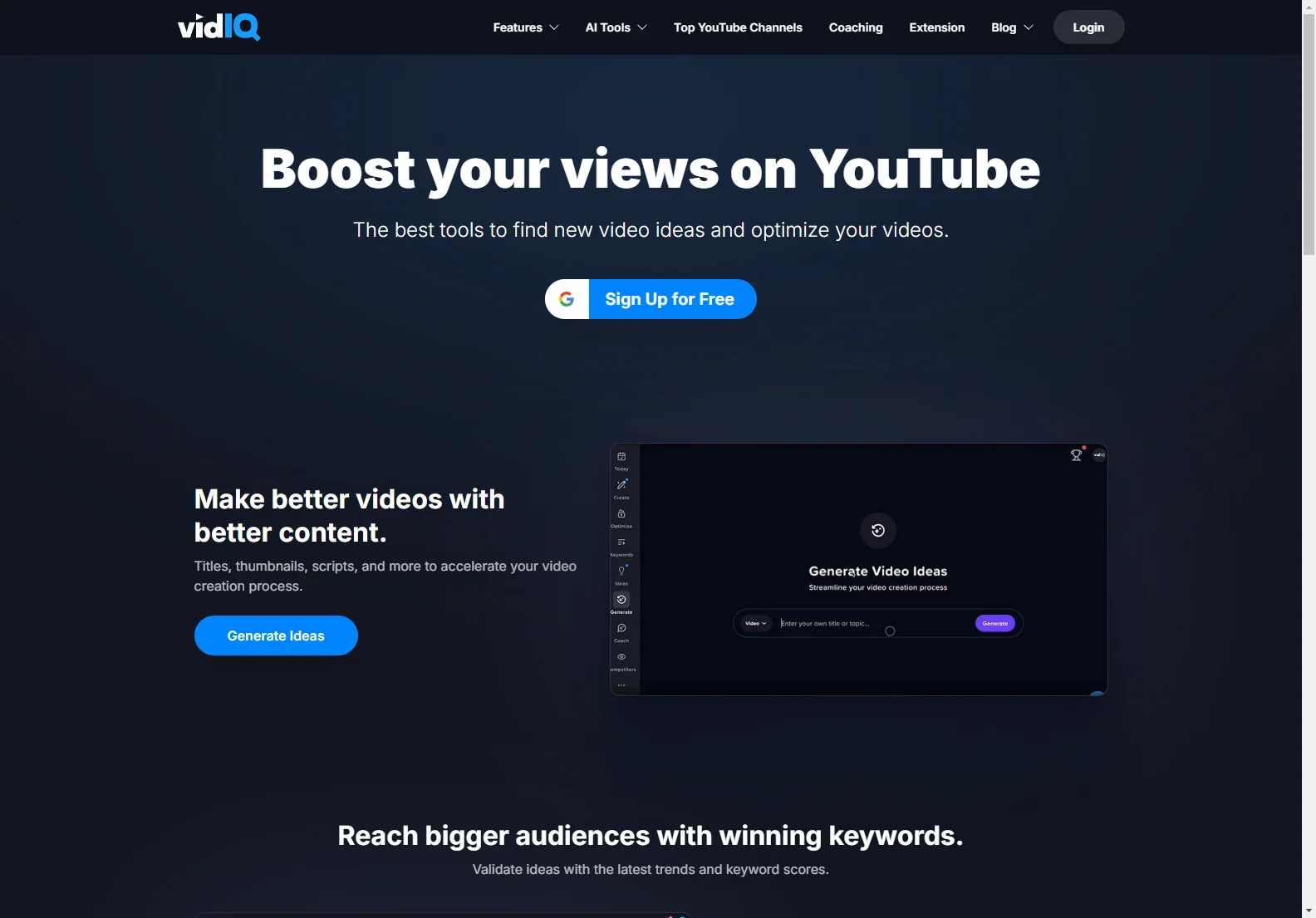 vidIQ: Boost Your YouTube Views with AI-Powered Tools