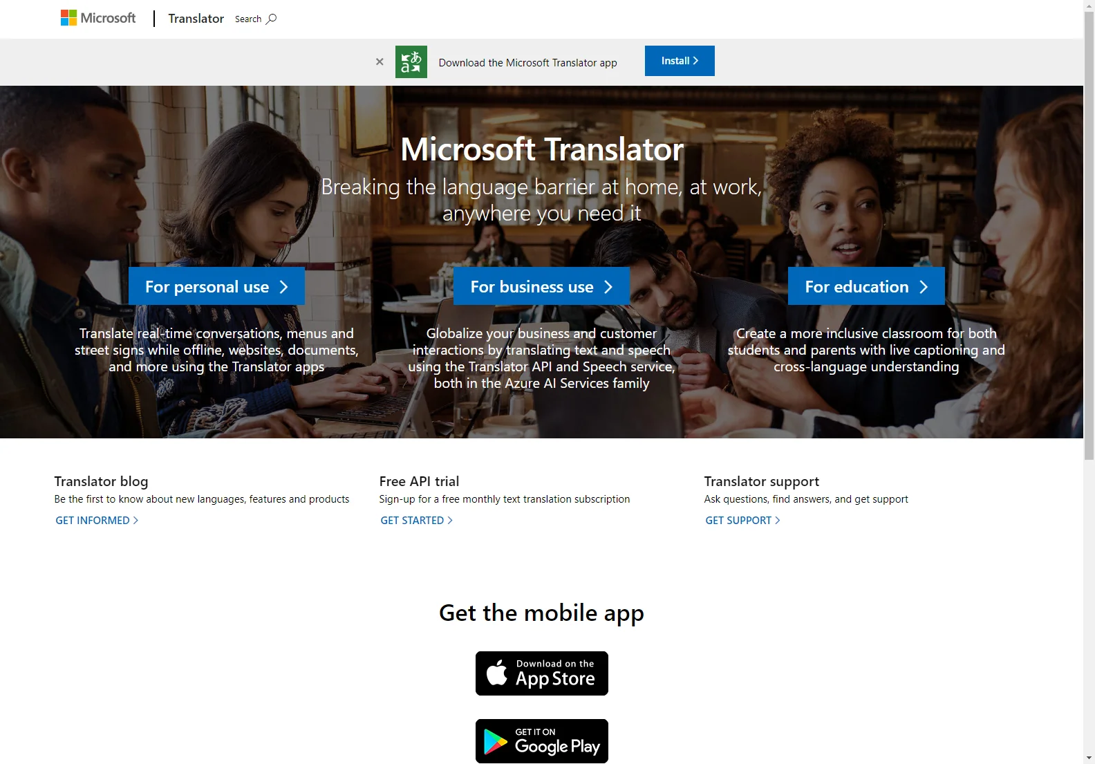 Microsoft Translator: Breaking Language Barriers Everywhere