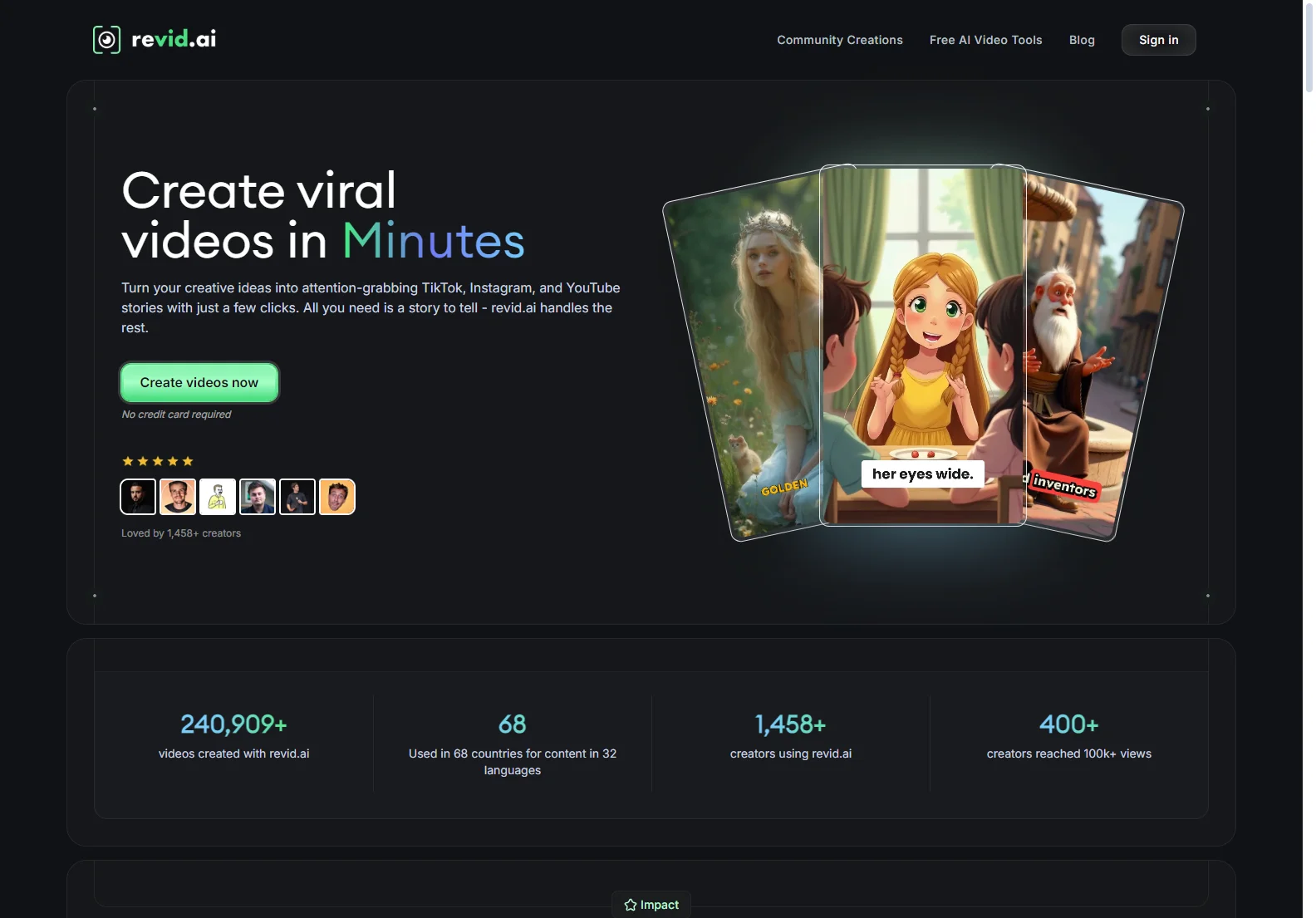 Revid AI - The Ultimate AI Video Generator for Viral Content