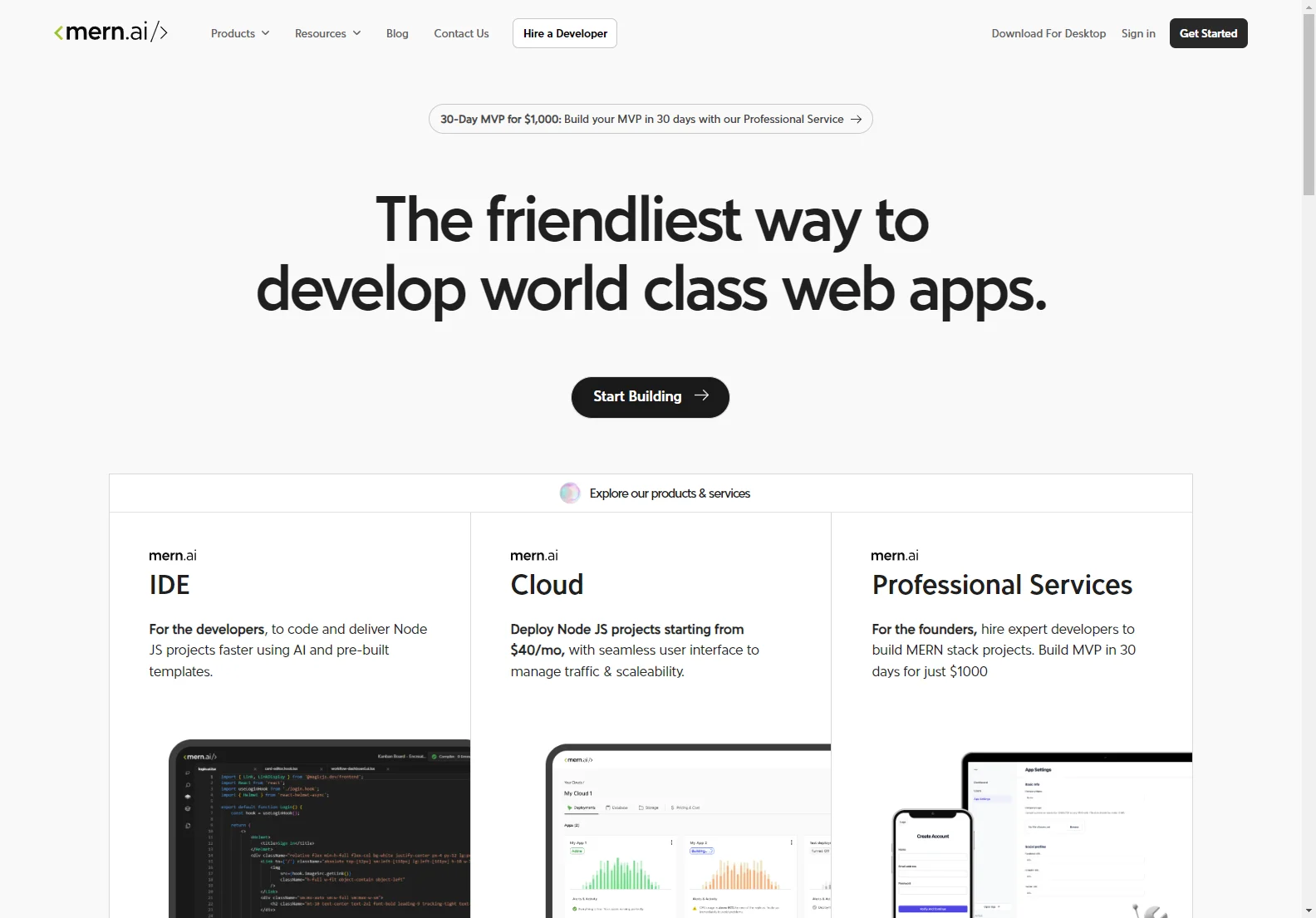 MERN.AI: Streamlining Web Development with AI