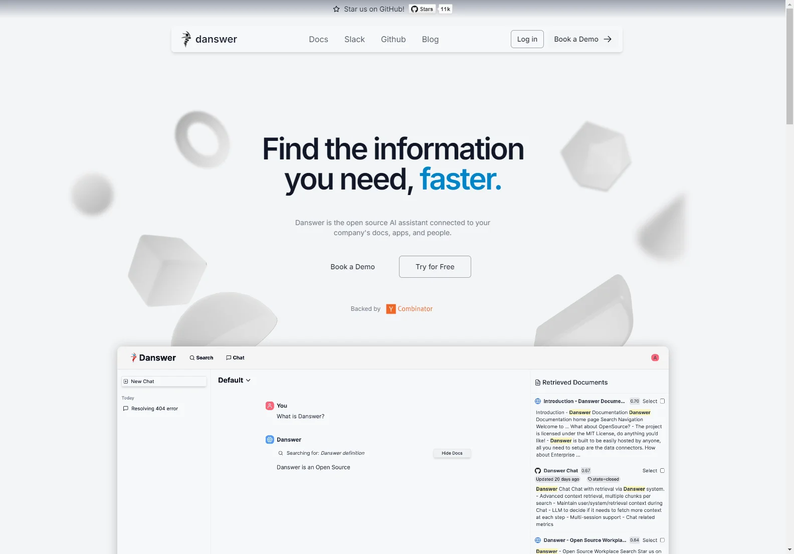 Danswer - Enhancing Workplace Search with AI