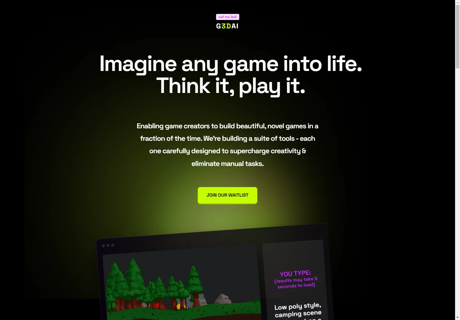 G3D.AI {Jedi}: Superando Limites na Criação de Jogos