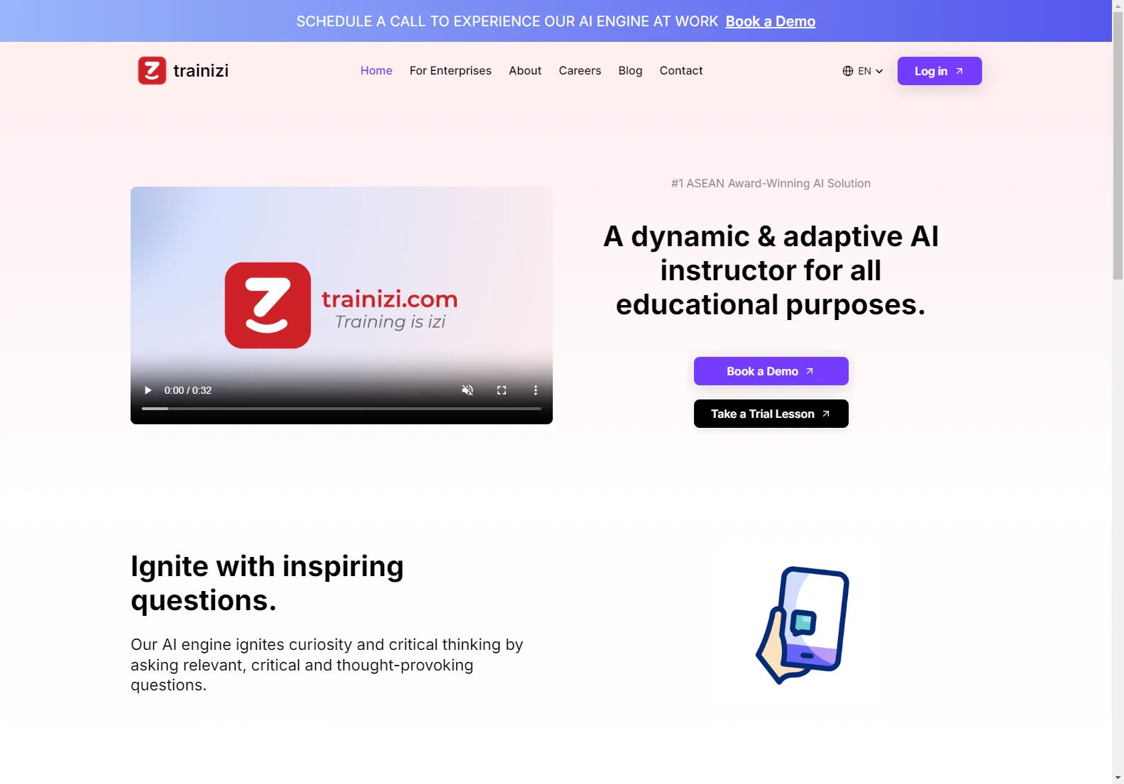 Trainizi: Adaptive AI for All Educational Purposes