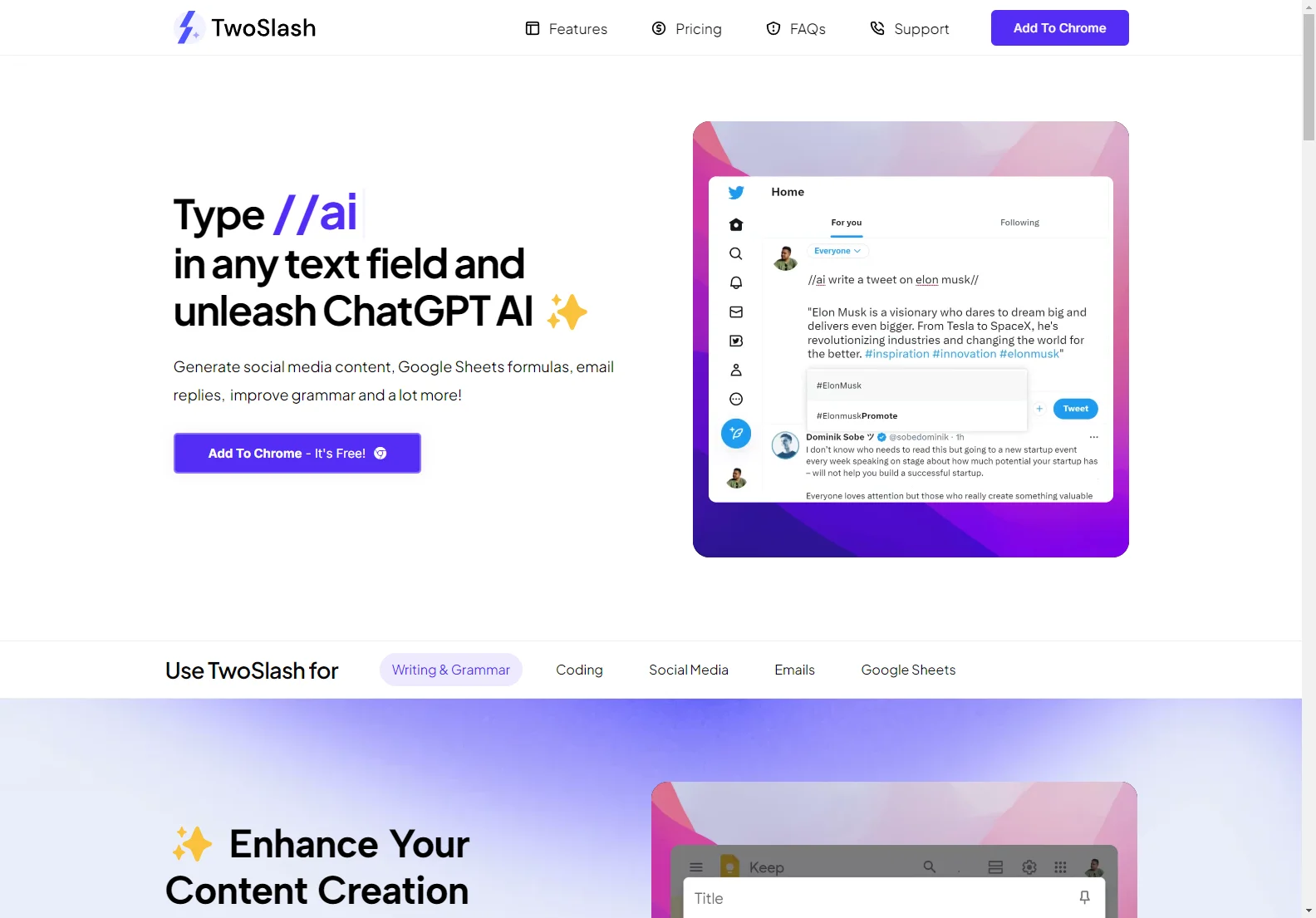 TwoSlash: Unleashing AI's Potential for Content & Code